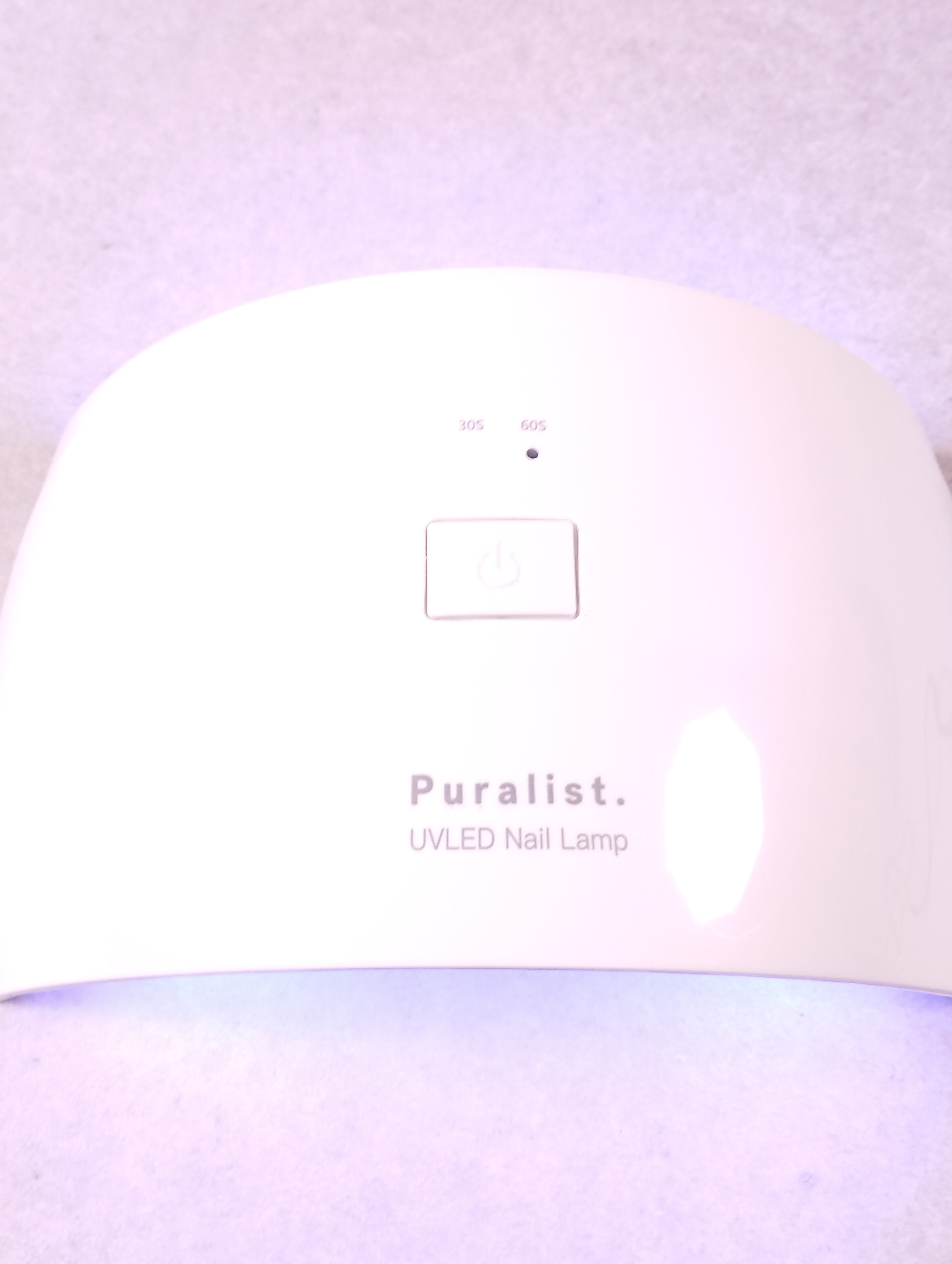 Lampe UV LED ongles Puralist blanc 24W demi lune
