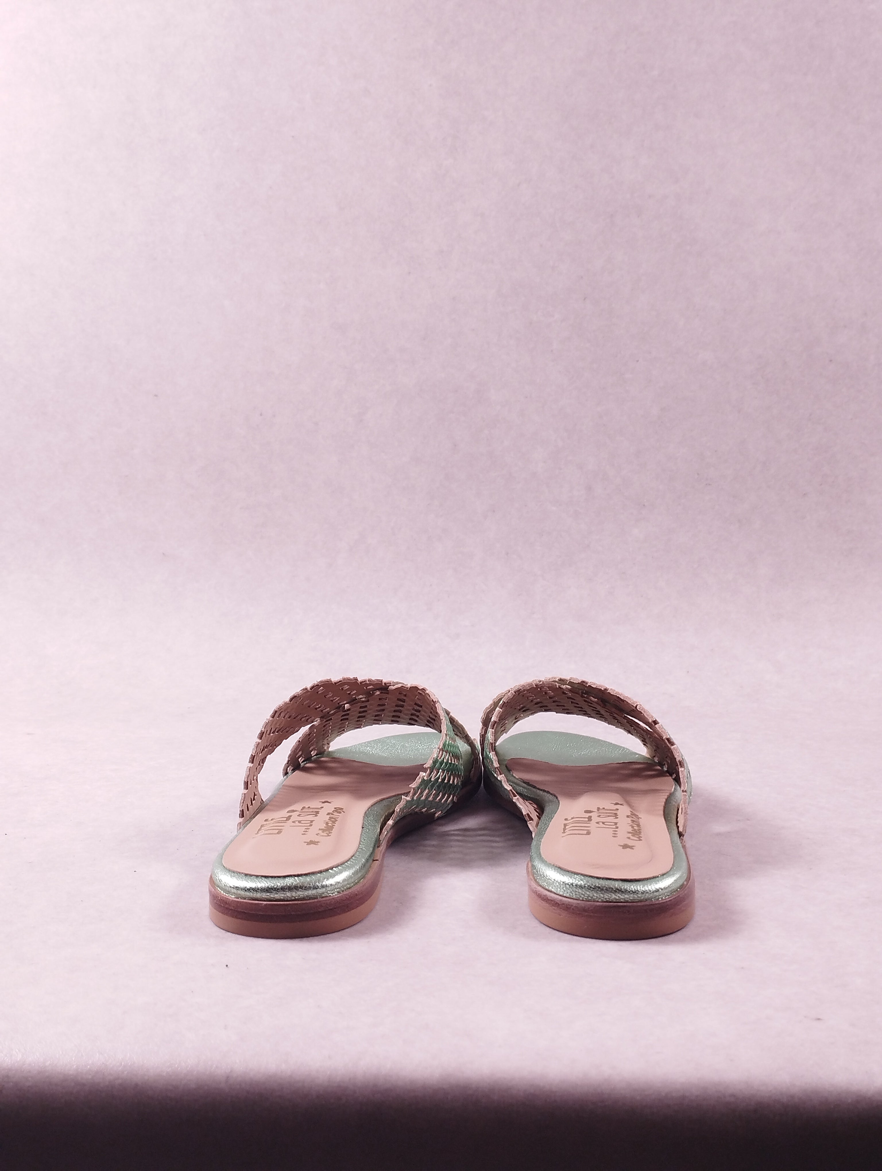Sandales femme Little La Suite 1253.02 Mica Perfo vert métallisé Pointure 37
