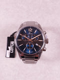 Montre homme Lotus 18690/2 chronograph cadran bleu bracelet acier