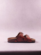 Mules femme Bio-Gold ART 1018 Pitone Corallo orange 38