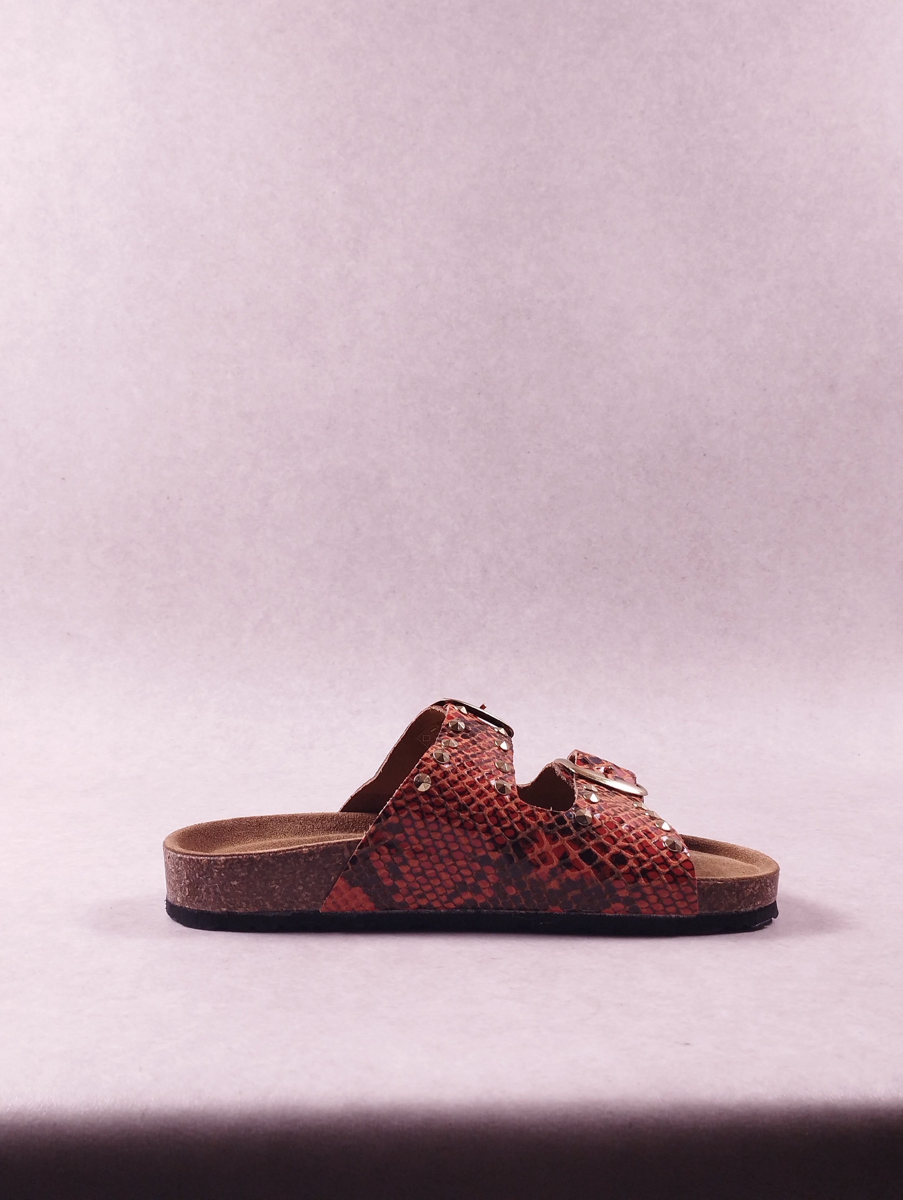 Mules femme Bio-Gold ART 1018 Pitone Corallo orange 38