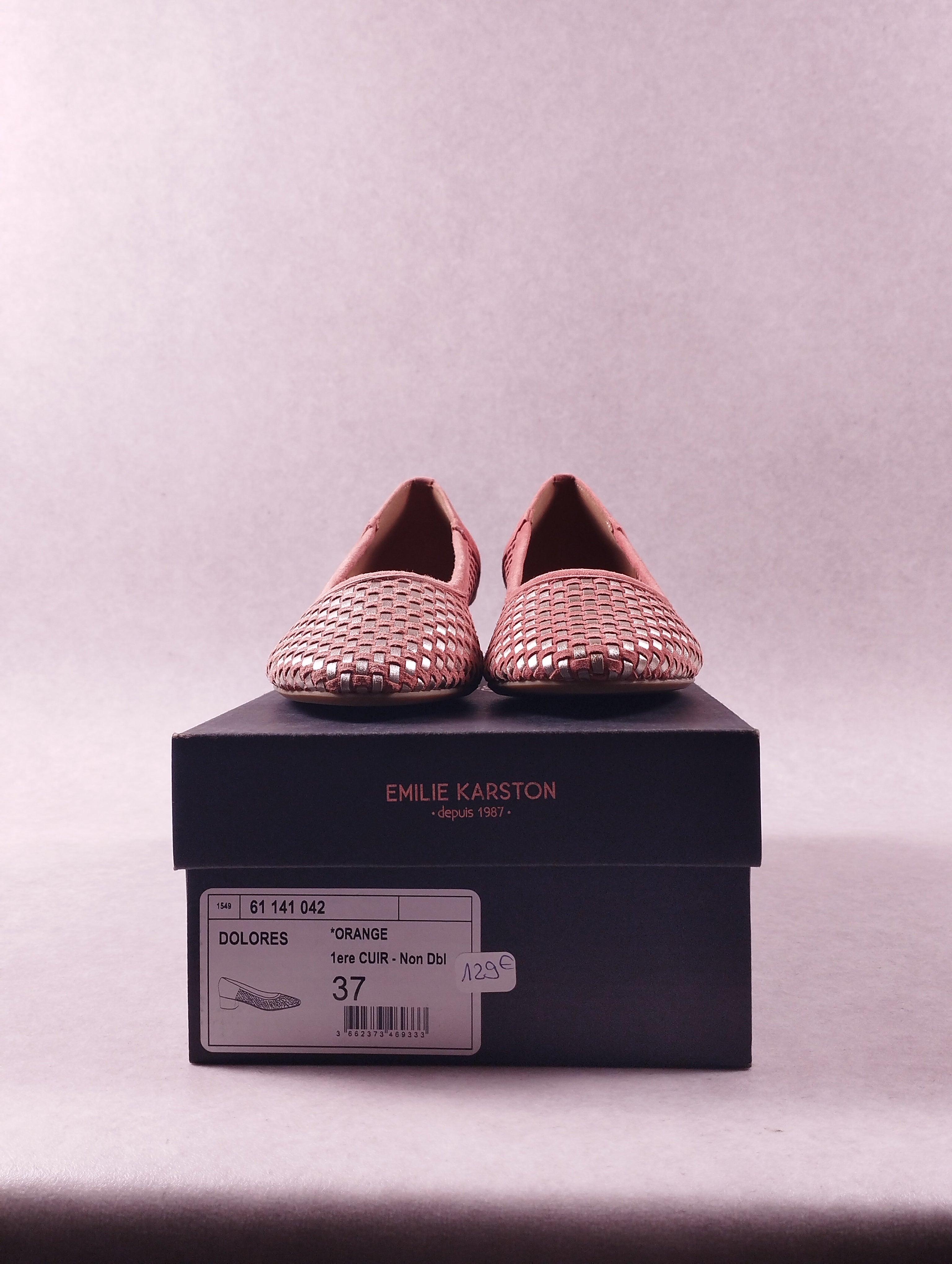 Chaussures femme Emilie Karston Dolores orange 37