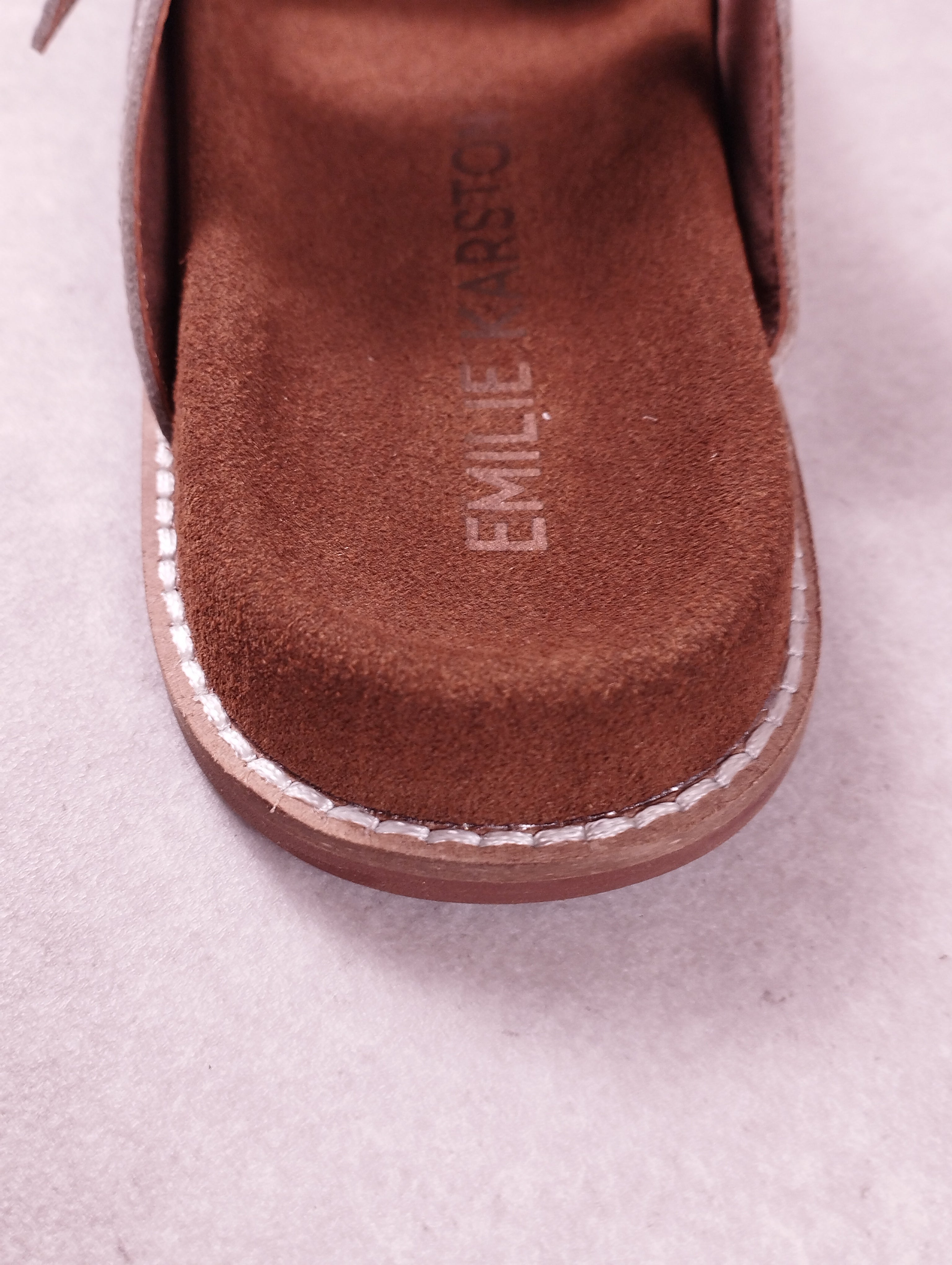 Sandales femme Emilie Karston Yako argent 36