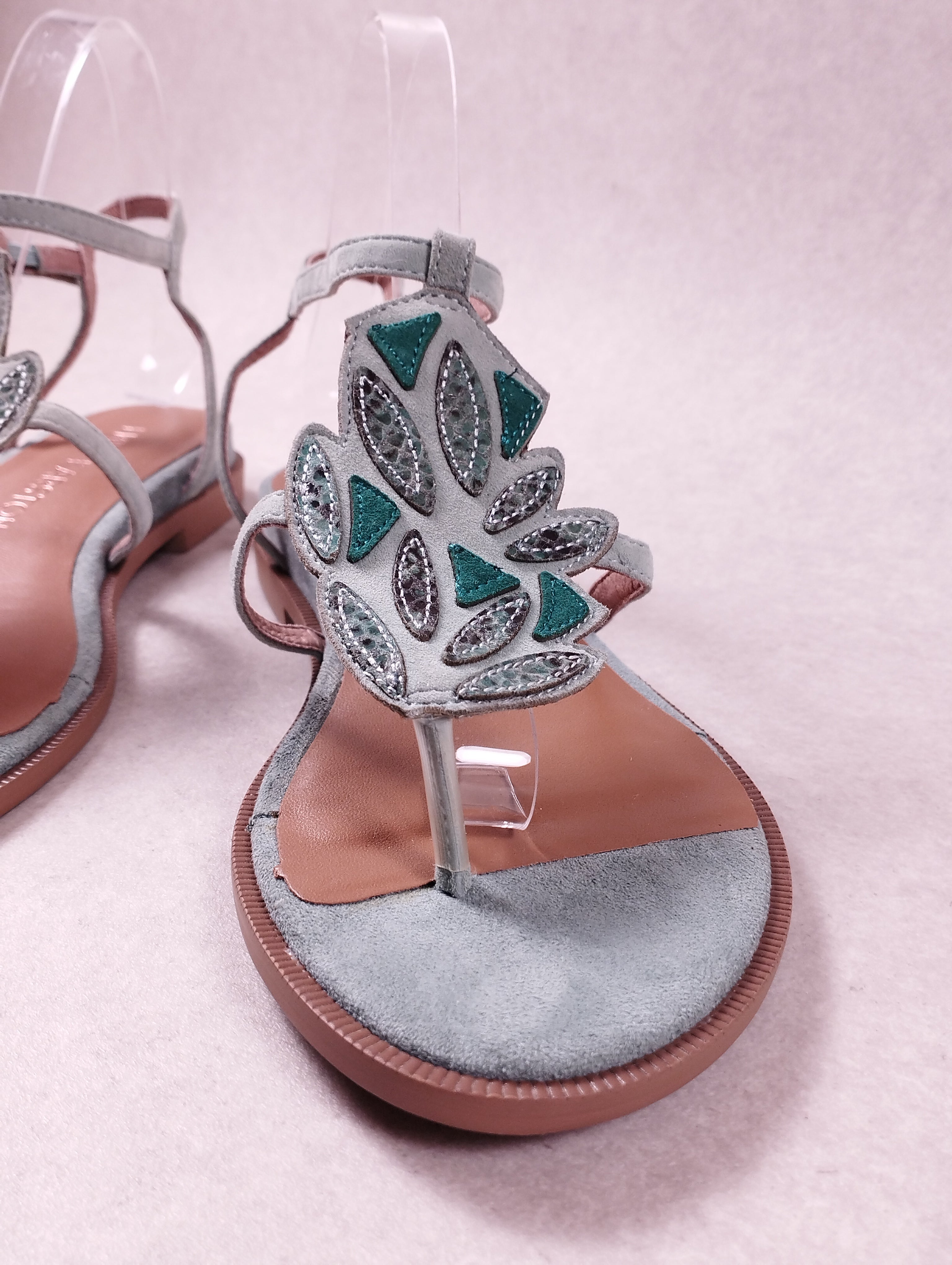 Sandales femme Emilie Karston SOHO aqua 40