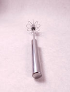 Mousseur à lait manuel inox argent 25 cm