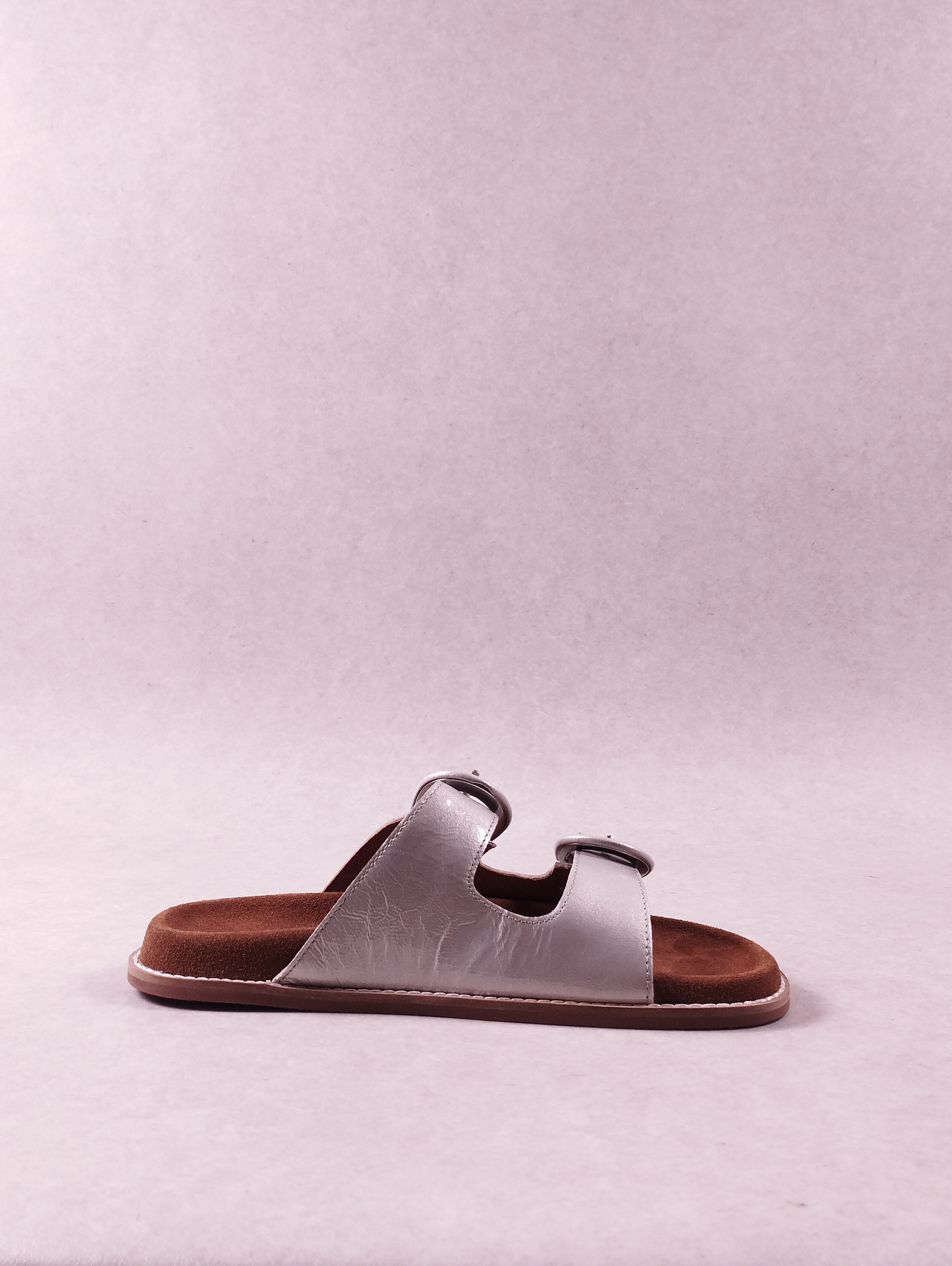 Sandales femme Emilie Karston Yako argent 36
