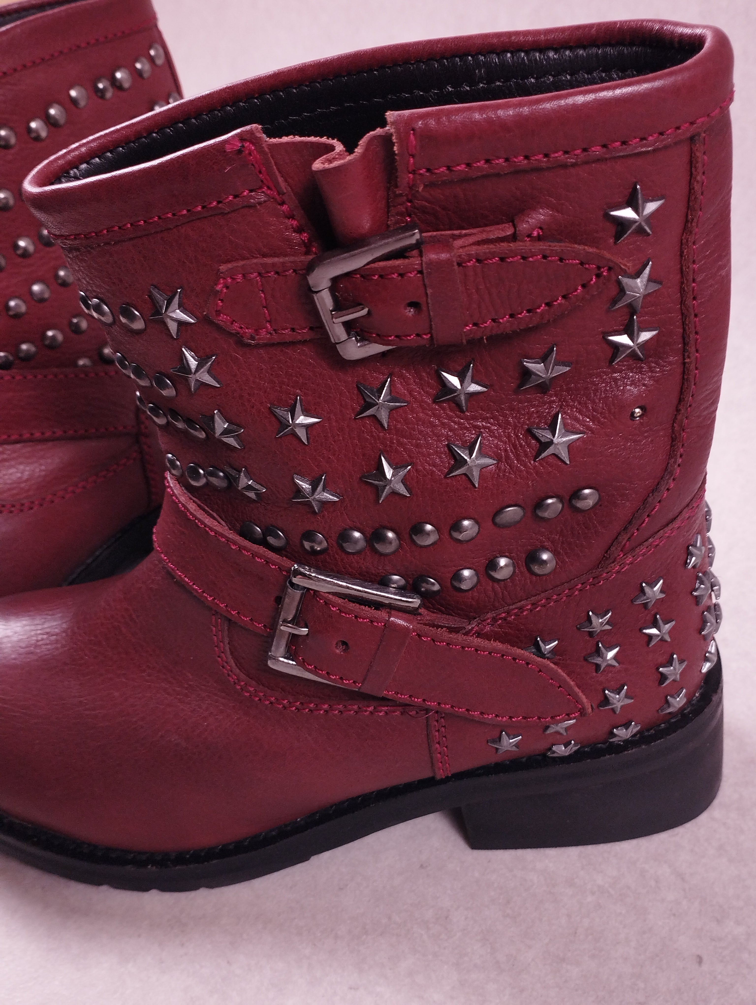 Boots femme Lola Cruz 109T16HS rouge bordeaux Pointure 37