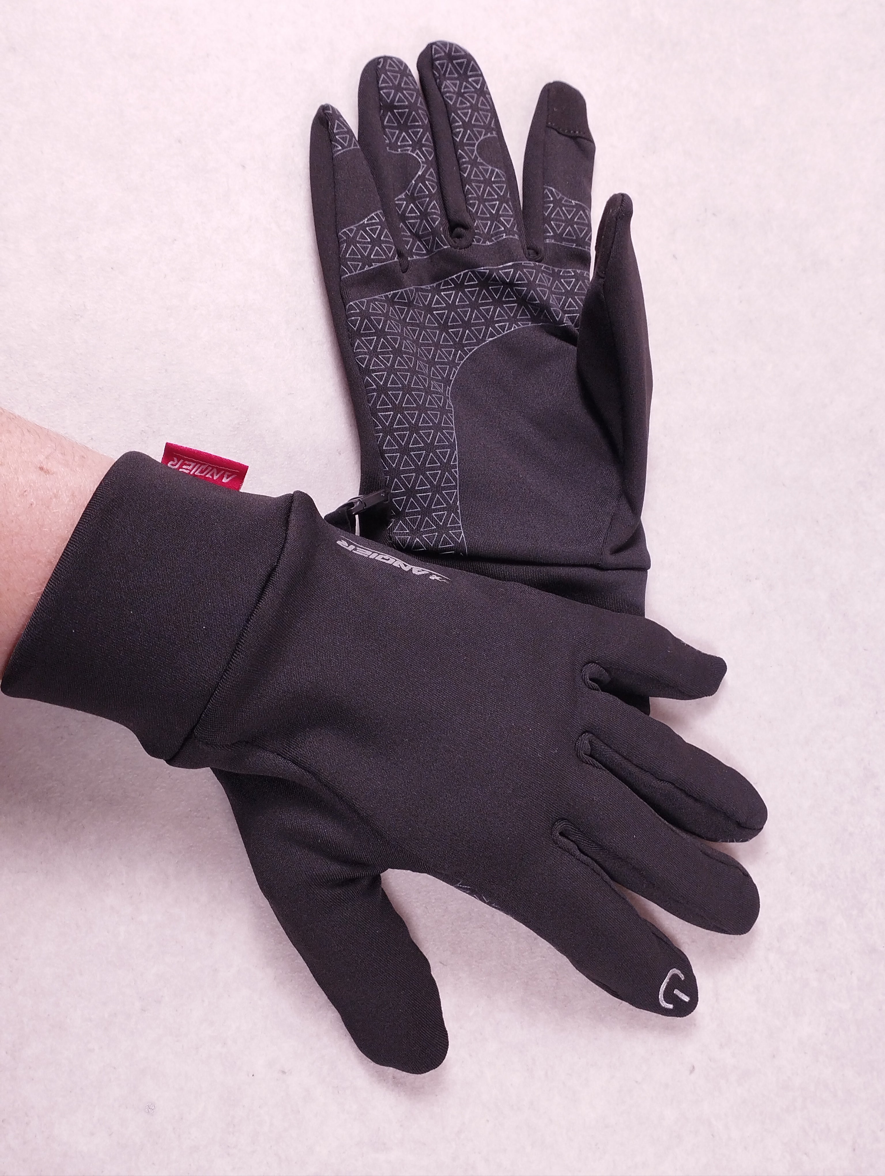 Gants homme tactiles coupe-vent noir XL taille 9