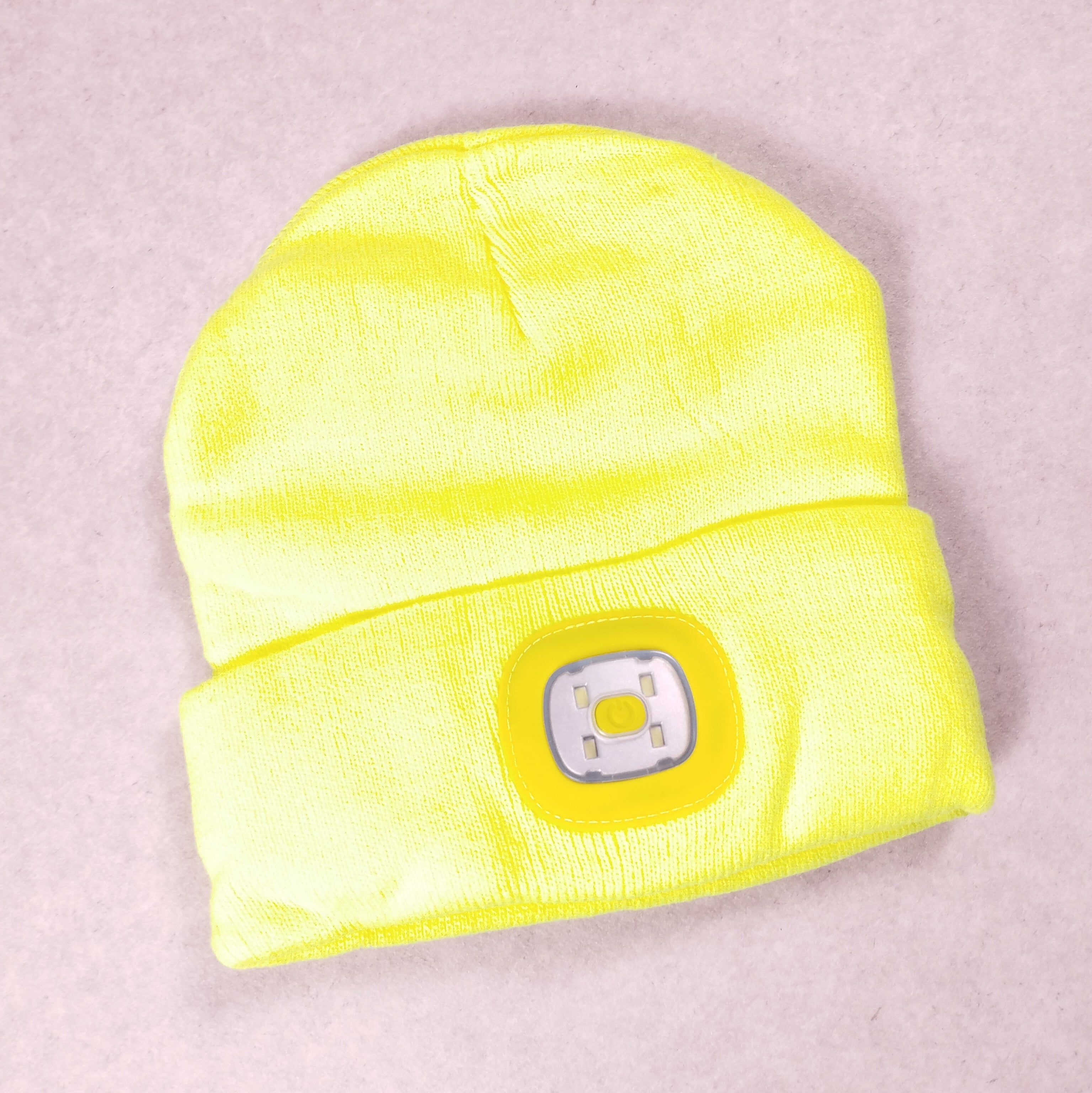 Bonnet LED mixte Portwest B029 jaune fluo taille unique