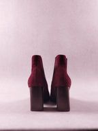 Boots femme Emilie Karston Valence carmin Pointure 39