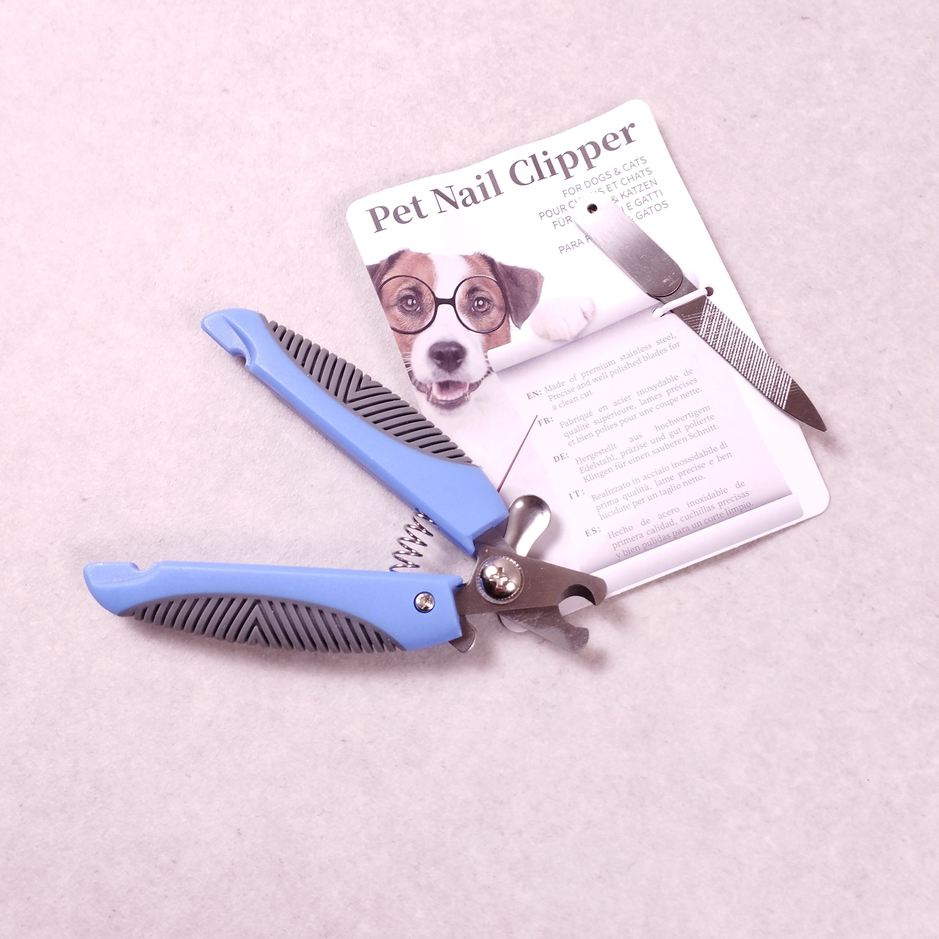 Coupe griffes pour chien et chat Cleanse Pet Nail Clipper bleu