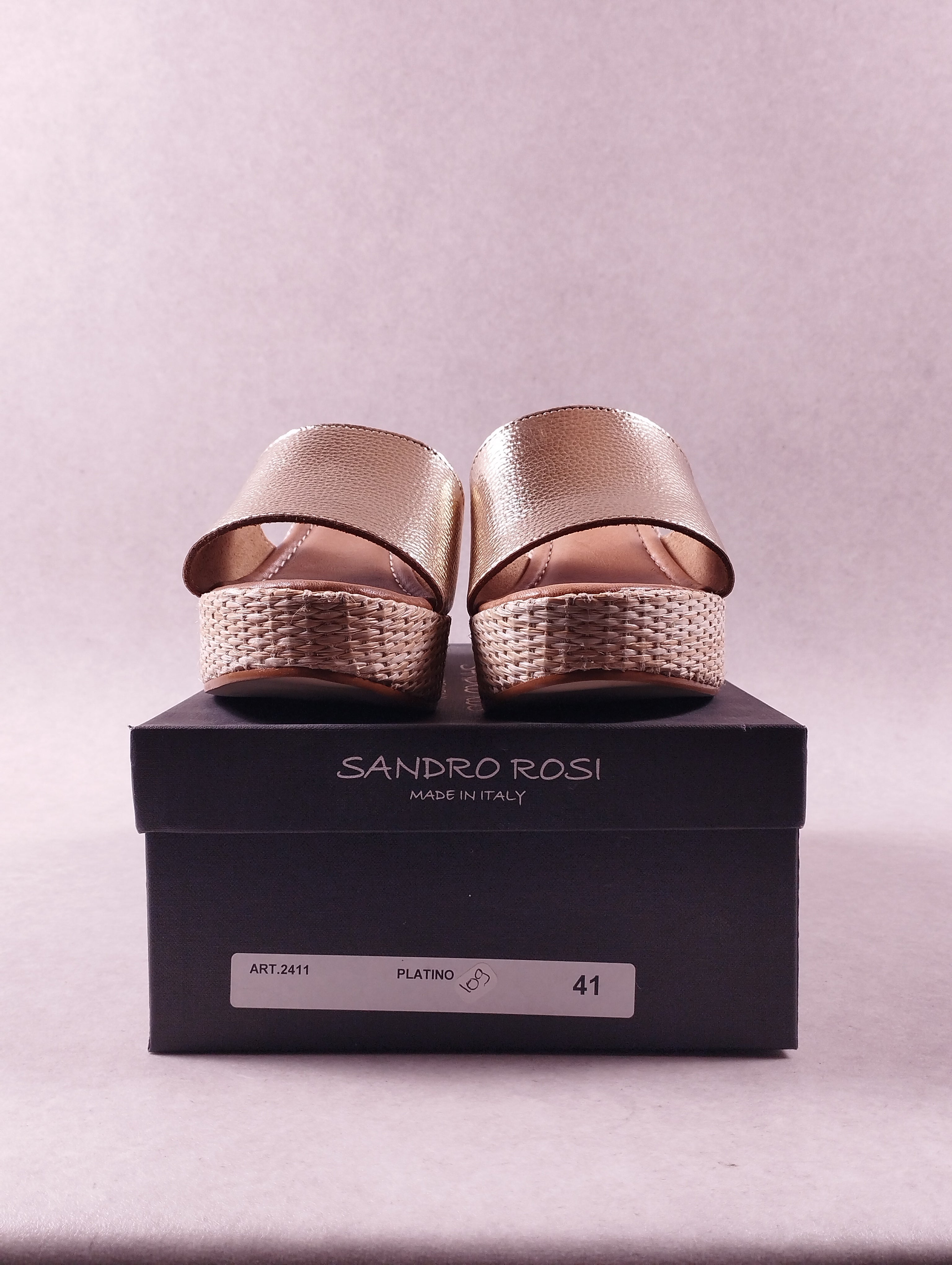 Sandales femme Sandro Rosi ART.2411 platino 41