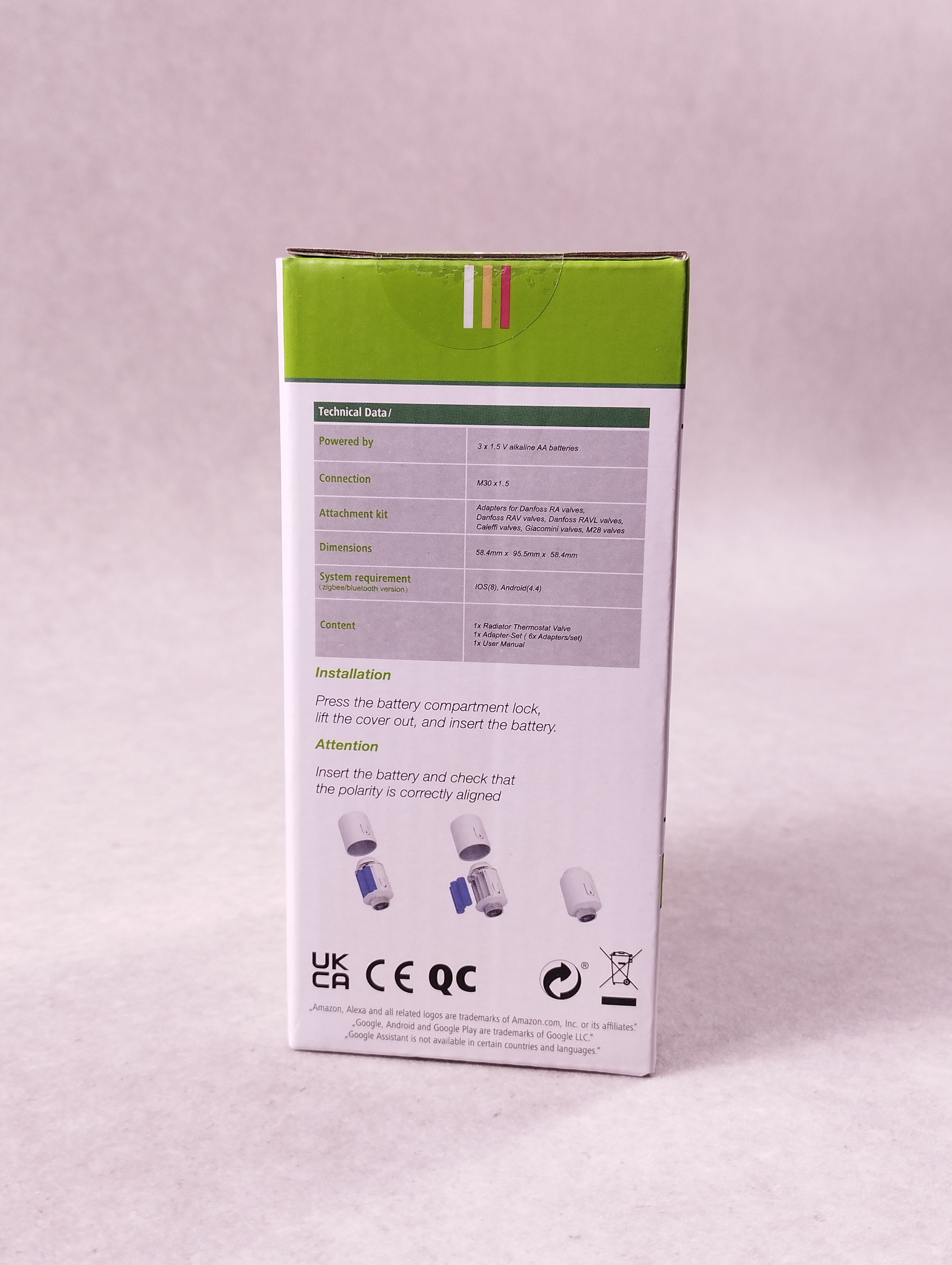 Tête thermostatique connectée Groupe Energie TRV601 blanc