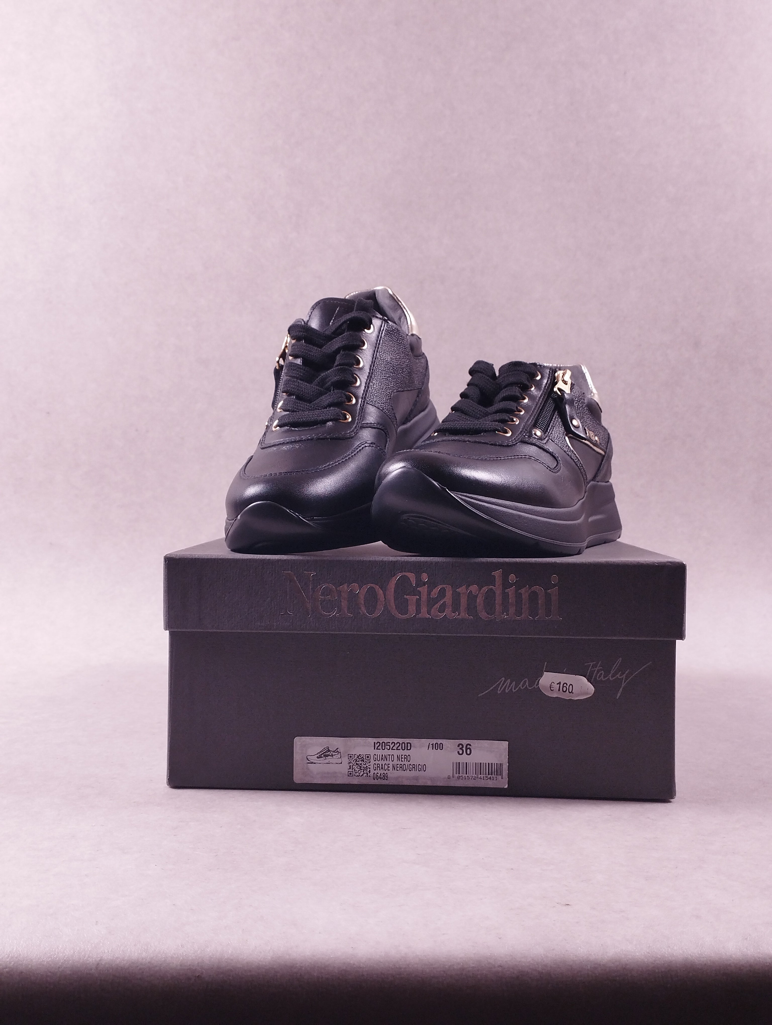 Baskets femme NeroGiardini I205220D Guanto nero pointure 36