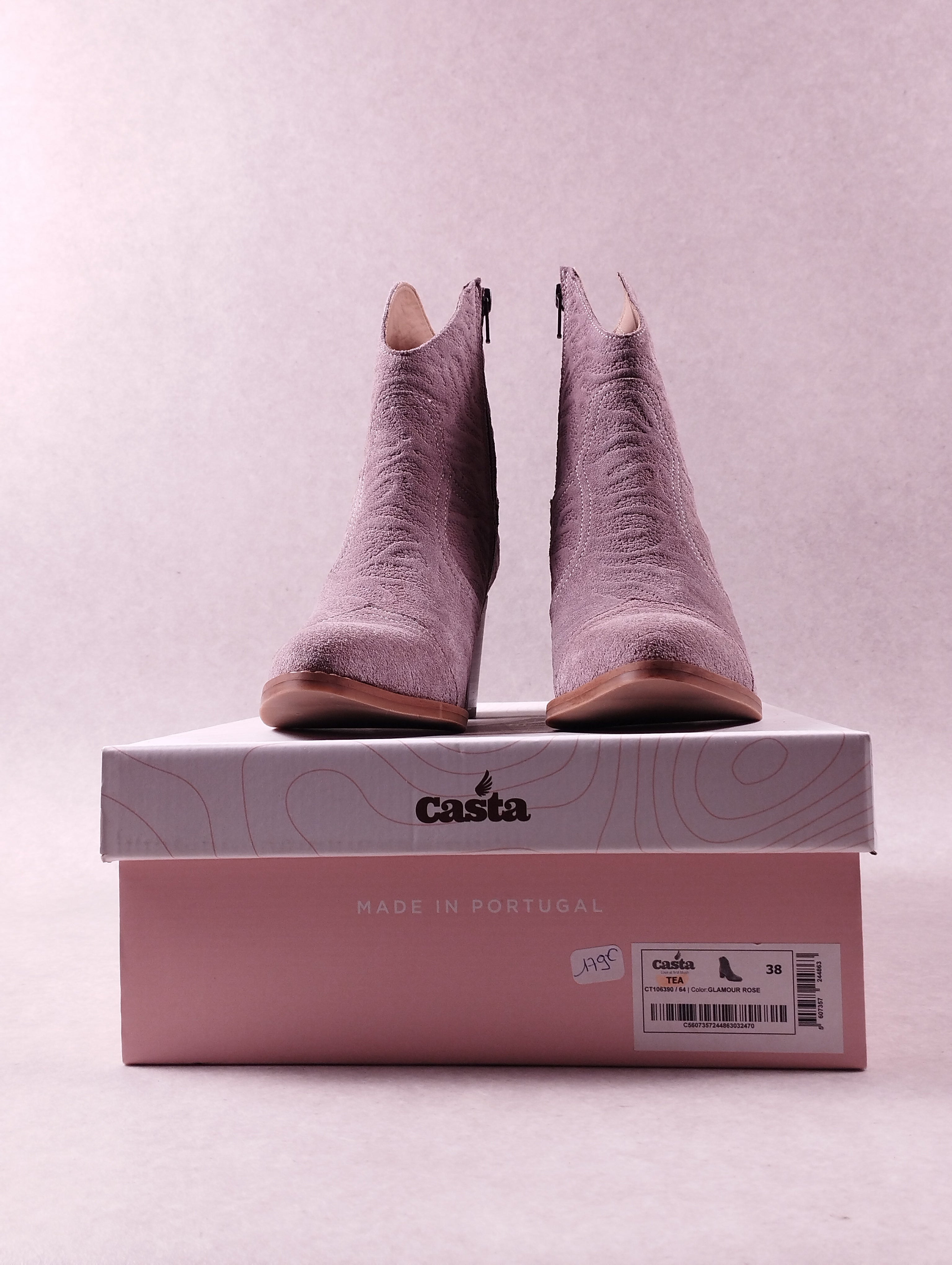 Boots femme Casta TEA Glamour Rose Pointure 38