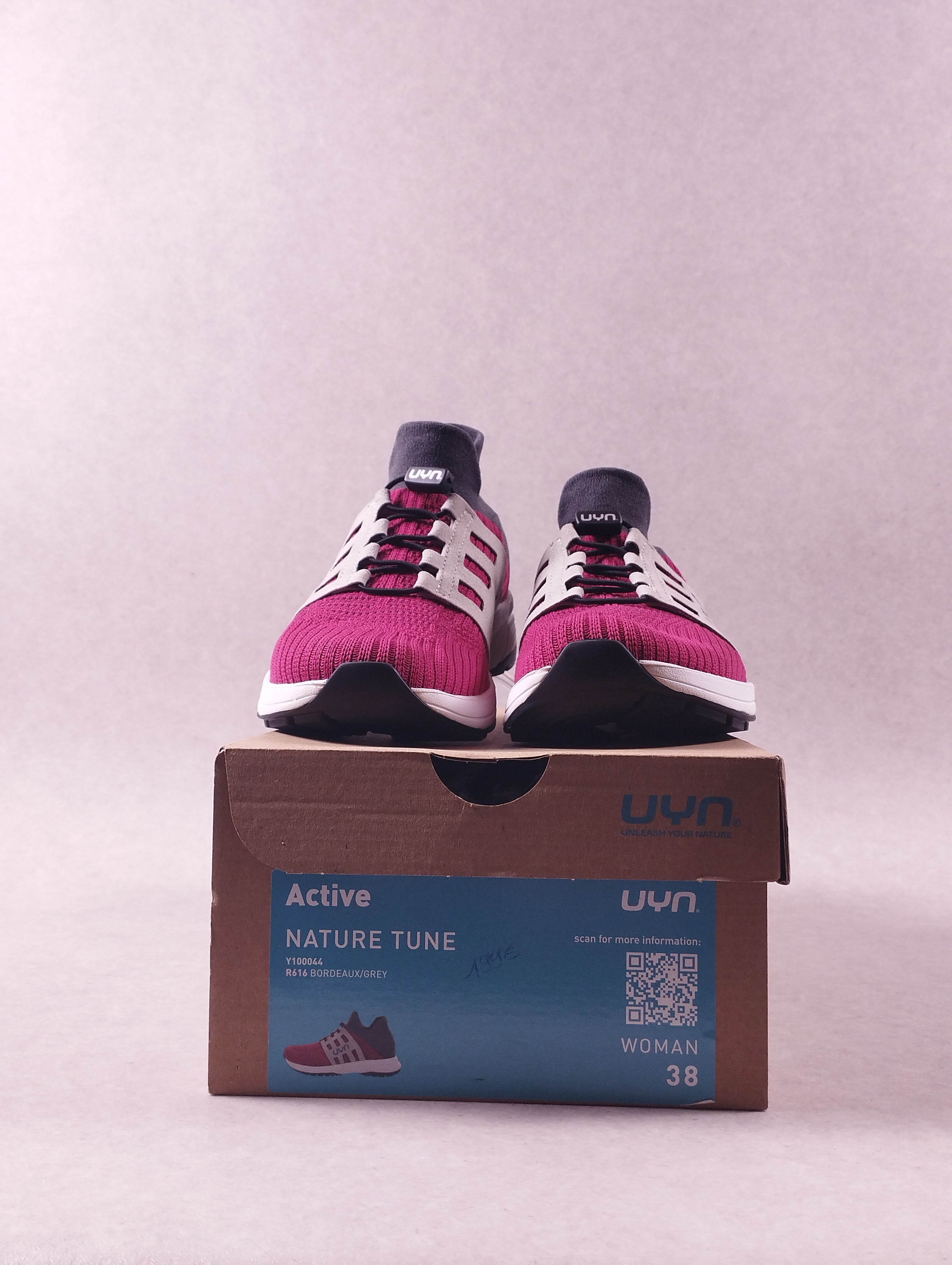Chaussures femme UYN Nature Tune Bordeaux Gris 38