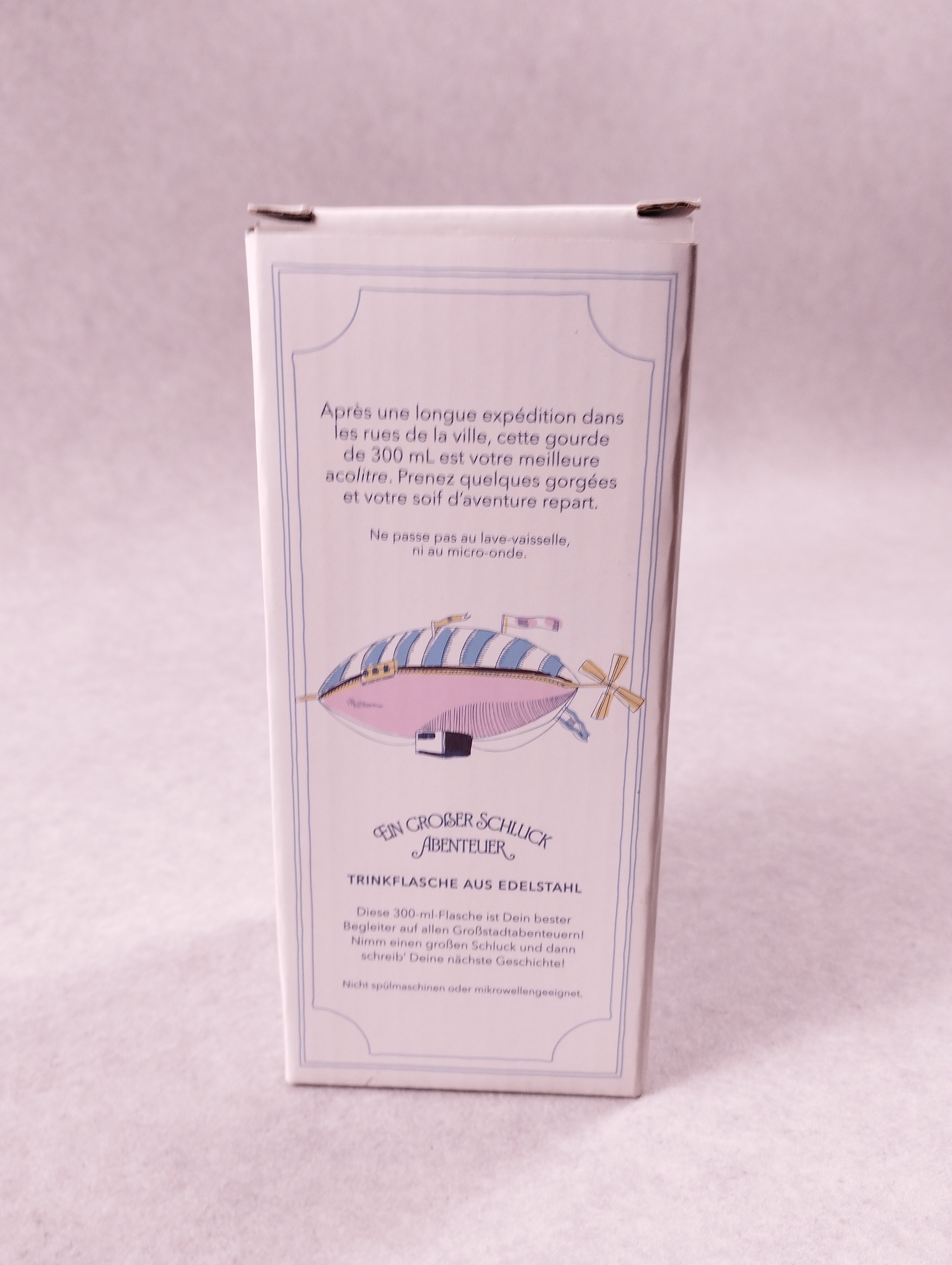 Gourde en inox My Little Box Soif d’Aventure rouge 300 ml