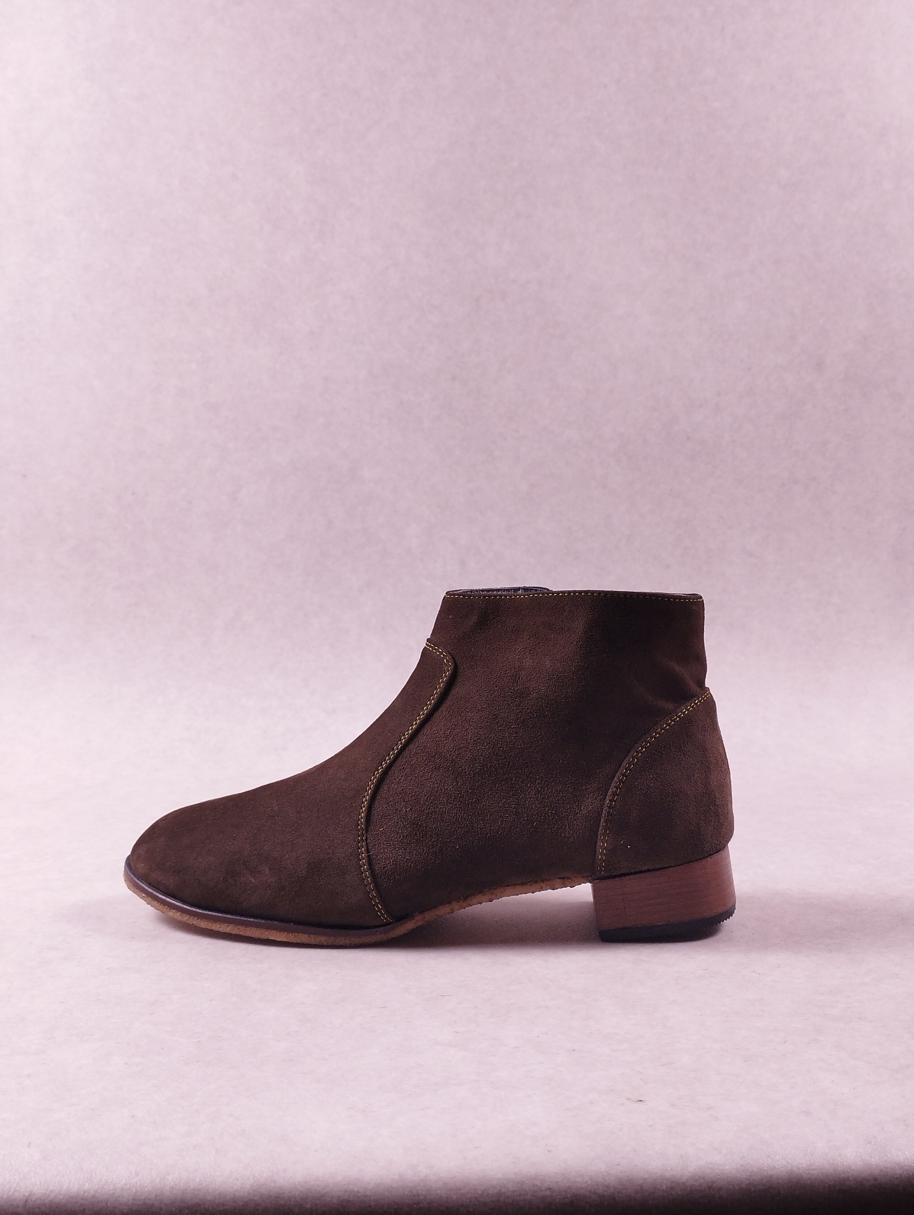 Boots femme Intemporelle Guy 2 velours kaki Pointure 38