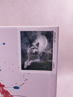 Kit peinture par numéros loup sous la lune 40×50 cm