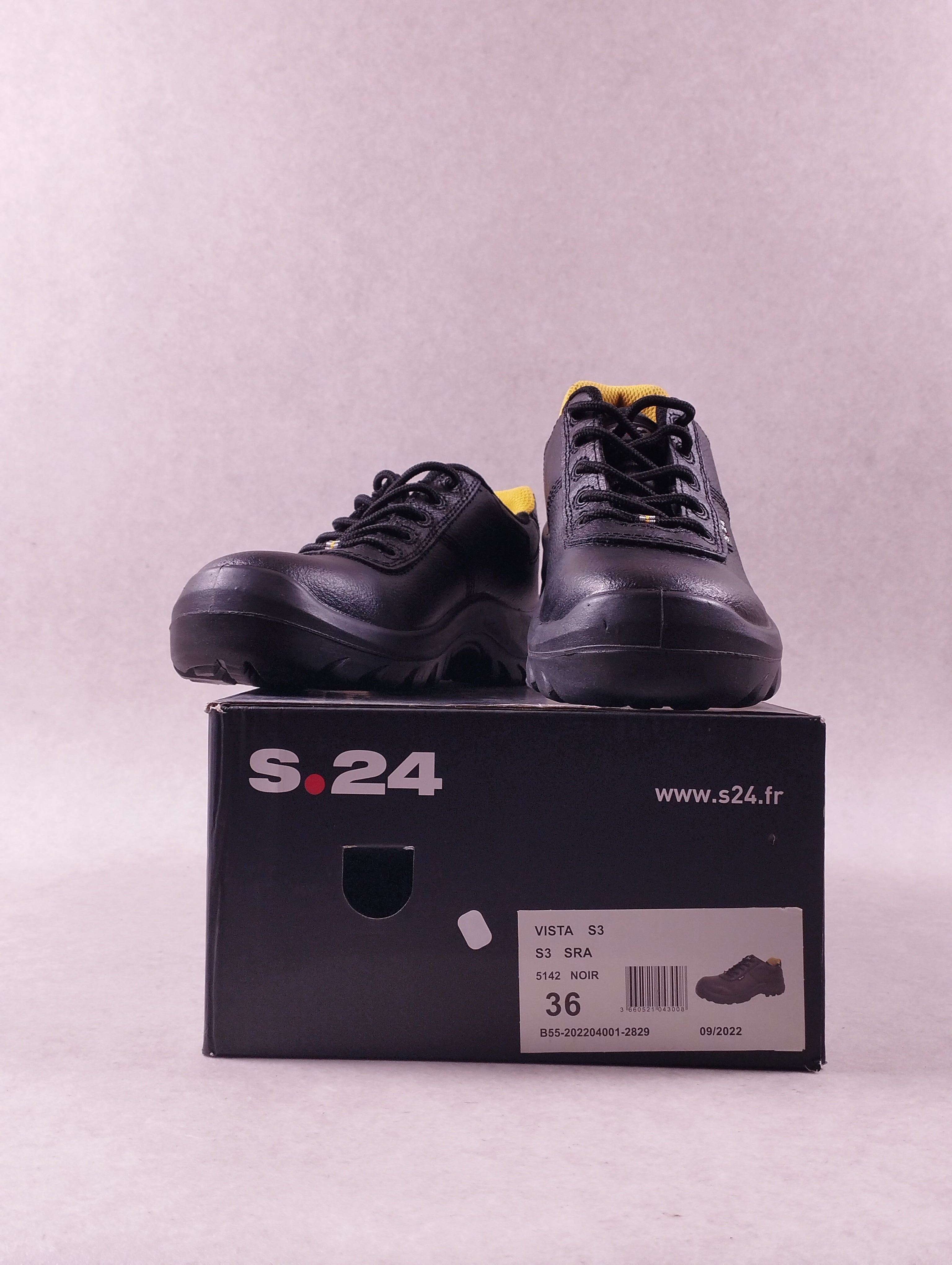 Chaussures de sécurité S.24 Vista S3 SRA 5142 noir pointure 36