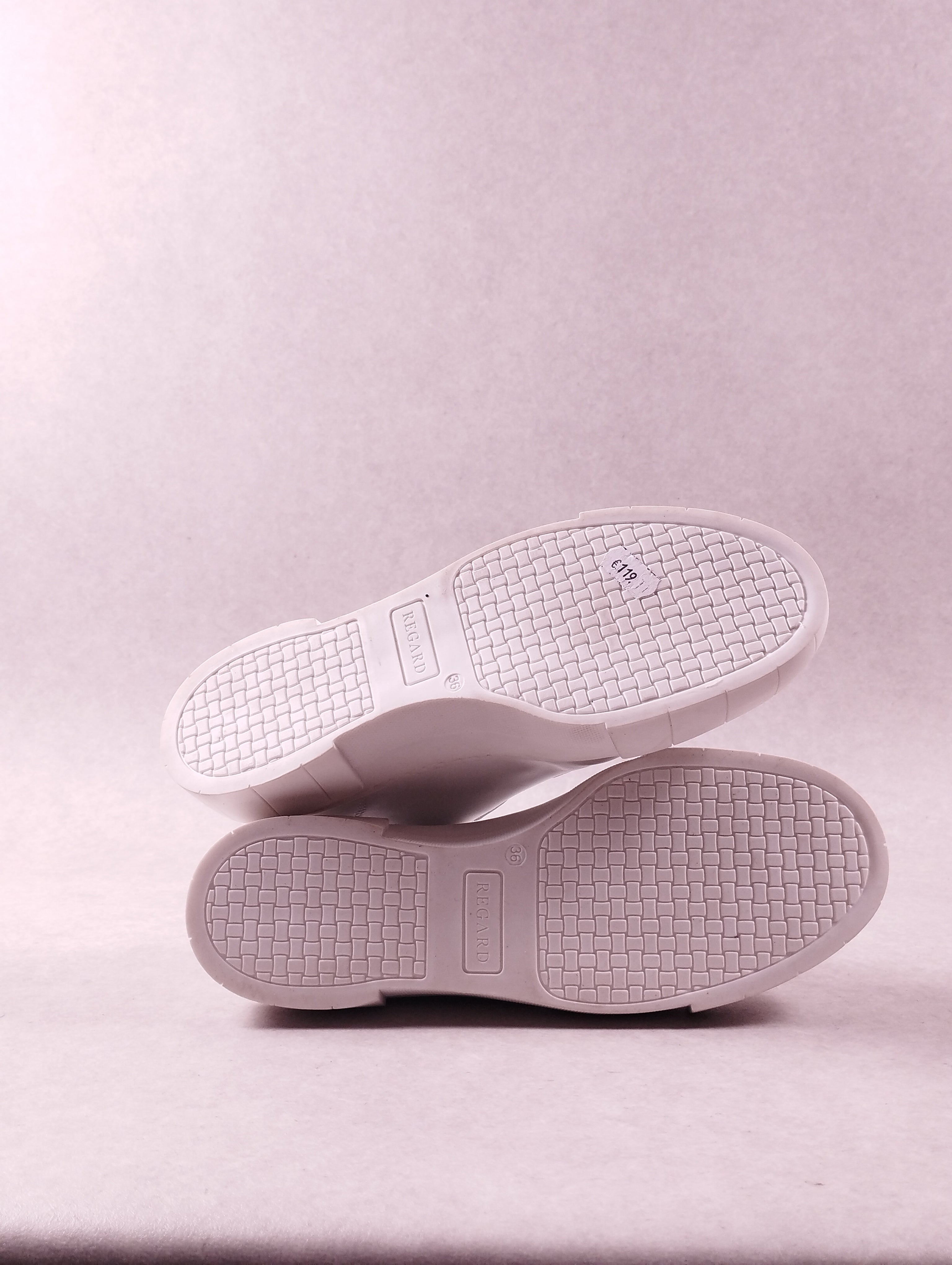 Baskets femme Regard Nico 01 veau blanc pointure 36