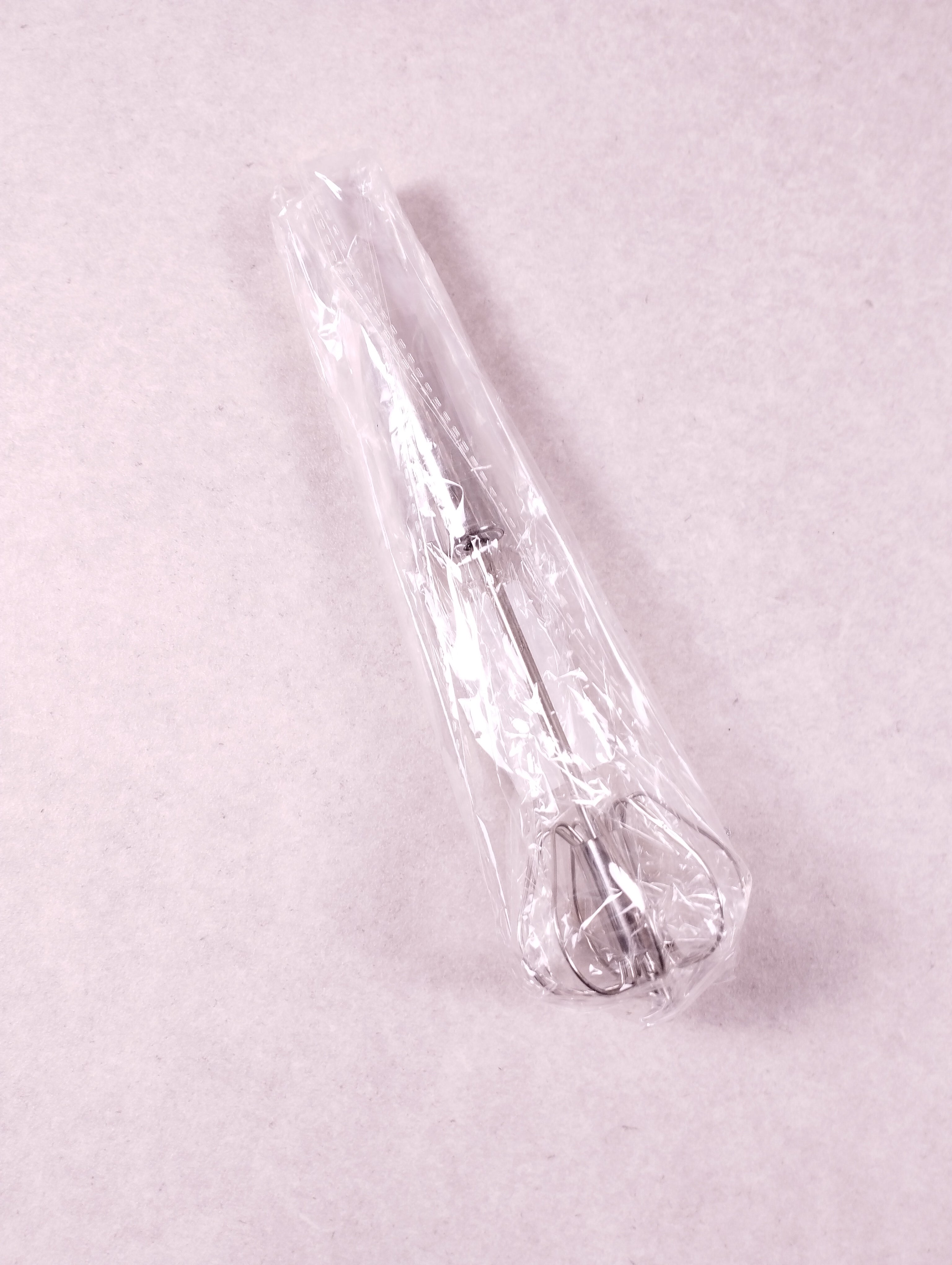 Mousseur à lait manuel inox argent 25 cm