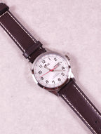 Montre homme Lotus 18671/1 cadran blanc bracelet cuir marron