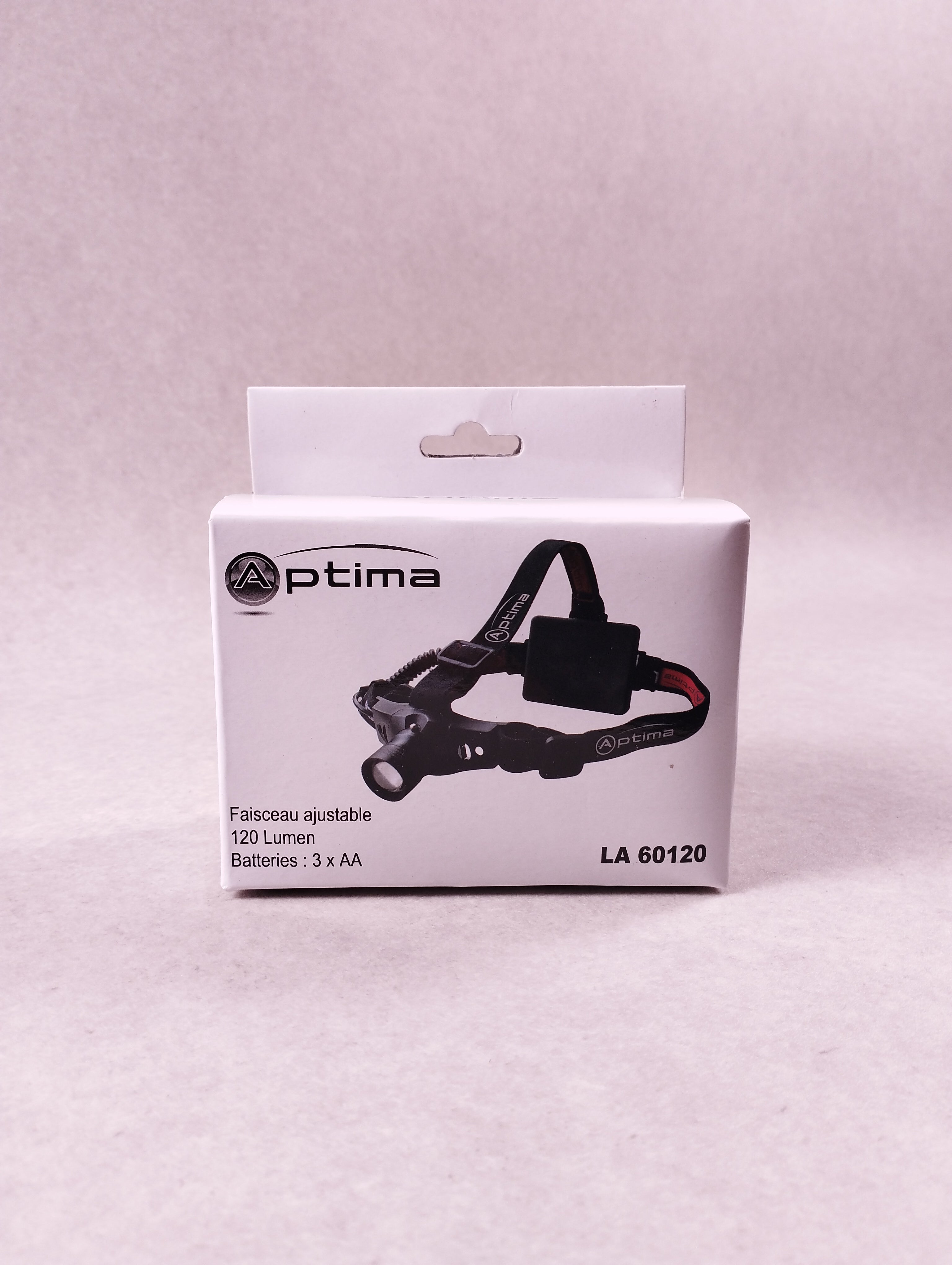 Lampe frontale Optima LA 60120 noir