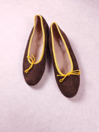 Ballerines femme Intemporelle Omega velours kaki Pointure 38