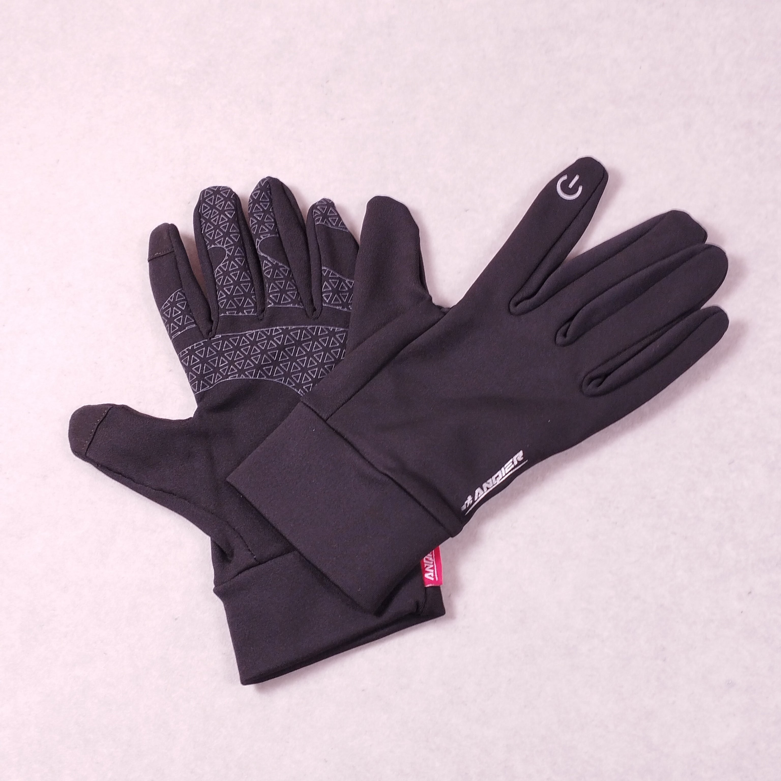 Gants homme tactiles coupe-vent noir XL taille 9
