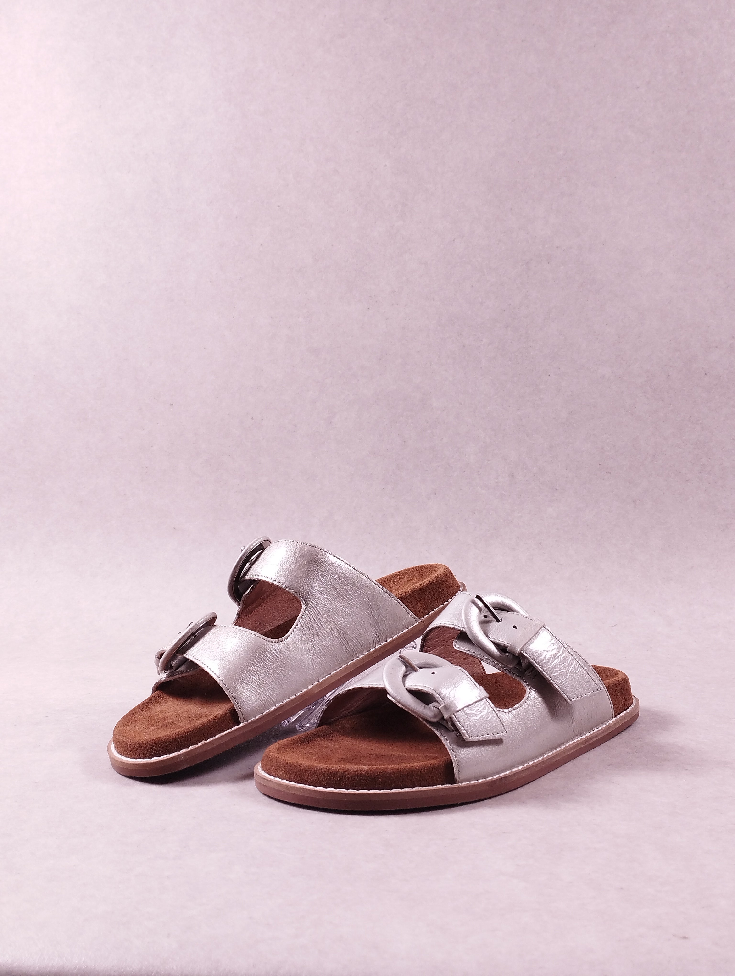 Sandales femme Emilie Karston Yako argent 36