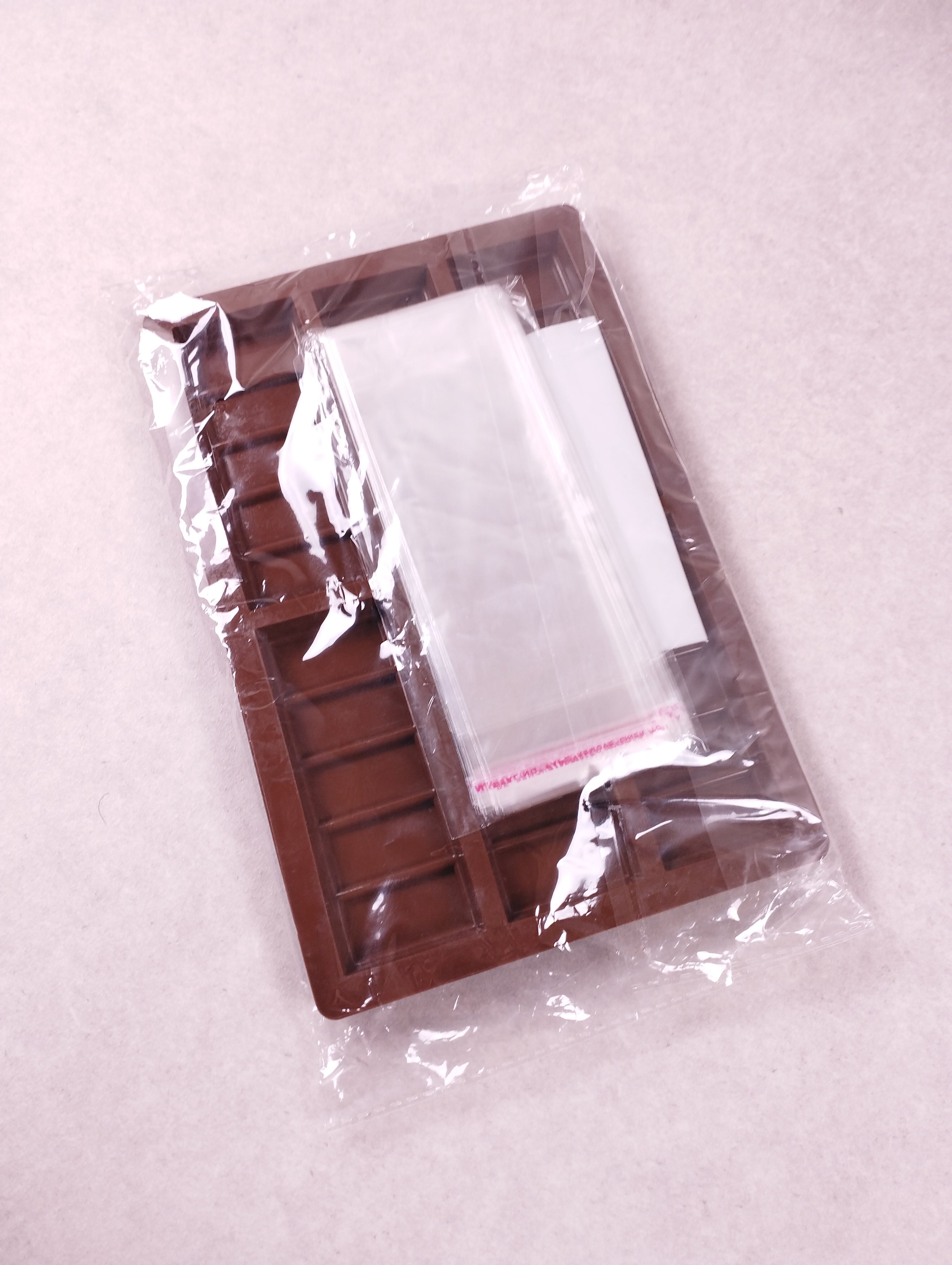 Kit moules silicone tablettes chocolat (V6) marron 25,5 × 17 cm
