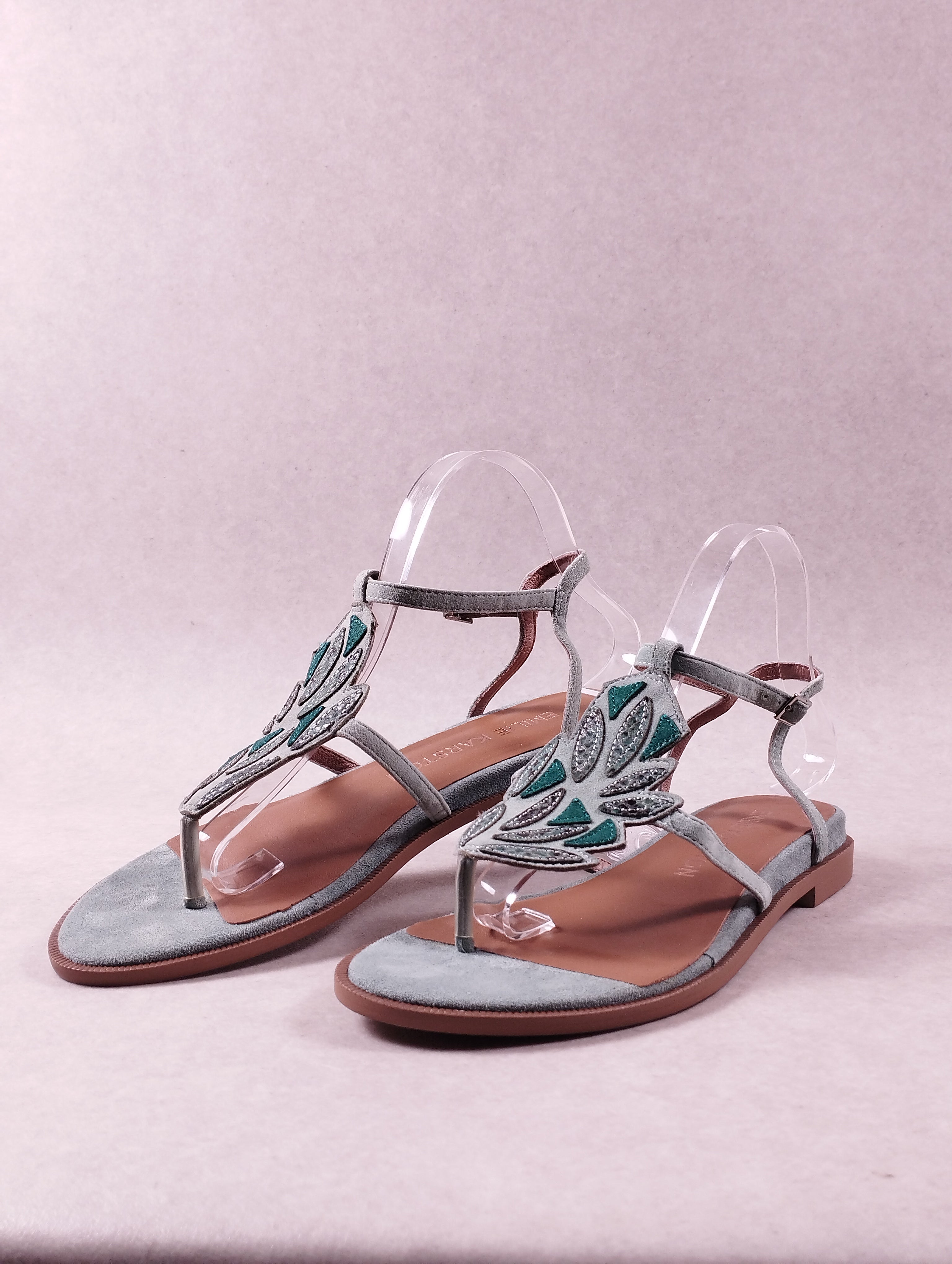 Sandales femme Emilie Karston SOHO aqua 40