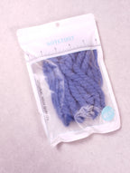 Lacets corde sneakers ronds chunky bleu 10 mm 120 cm