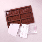 Kit moule silicone tablettes chocolat 6 tablettes + spatule + emballages