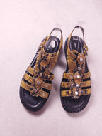Sandales femme Janet & Janet Satiro 45006 jaune Pointure 37