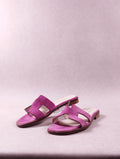 Mules femme Intemporelle by Francis Larre velours fuchsia Pointure 38