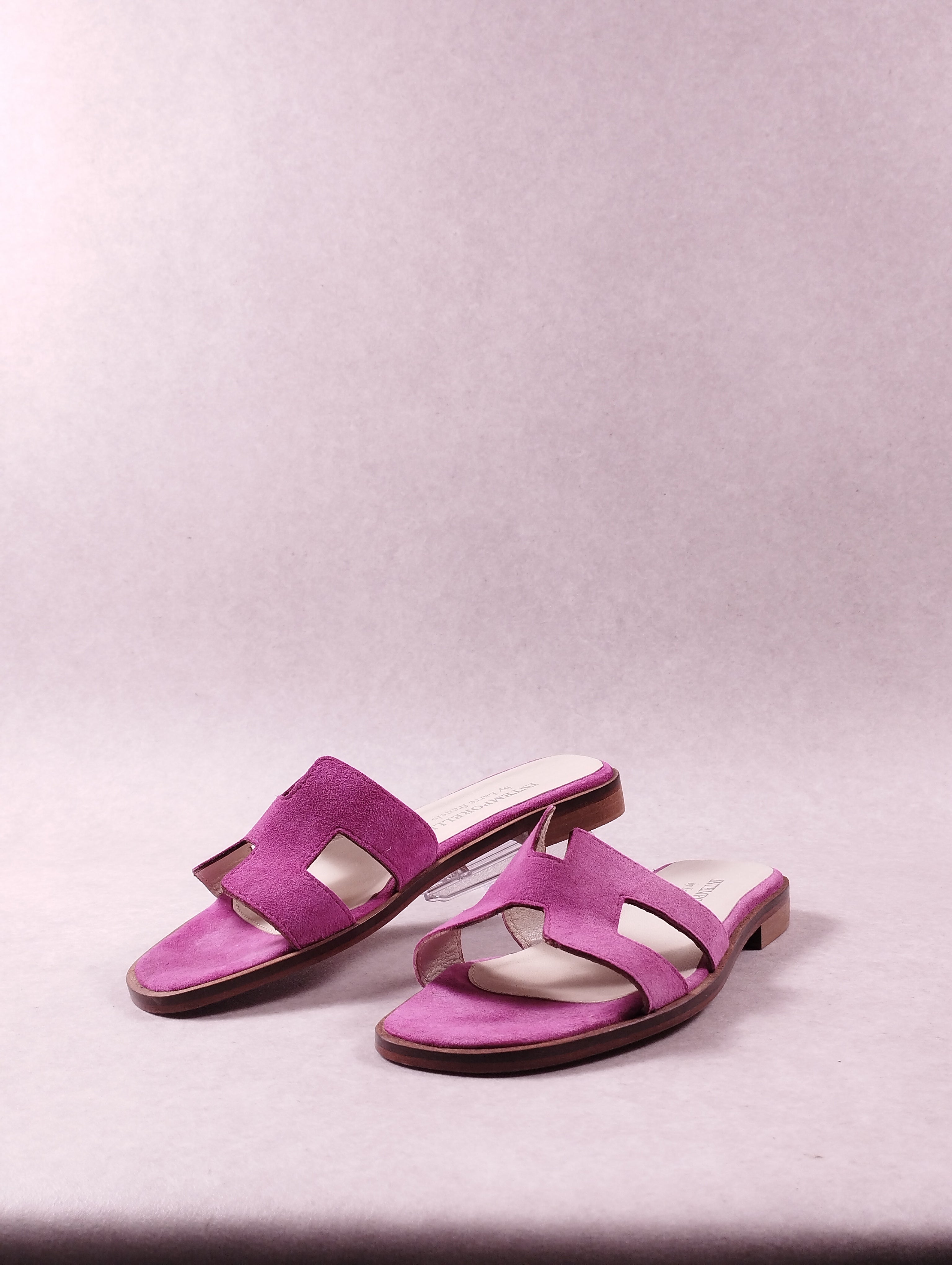Mules femme Intemporelle by Francis Larre velours fuchsia Pointure 38