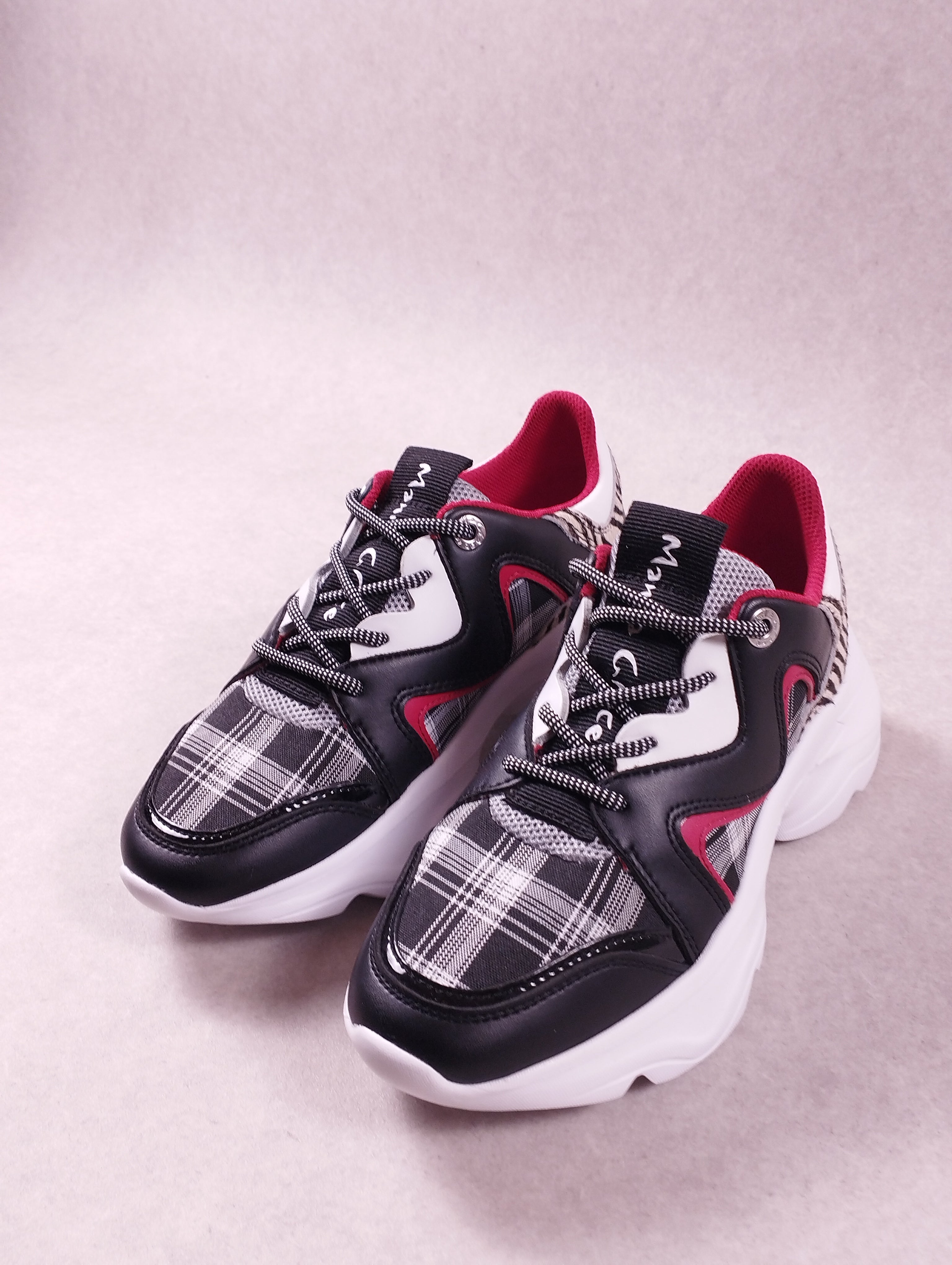 Baskets femme Manila Grace S009LQ tartan chunky pointure 36