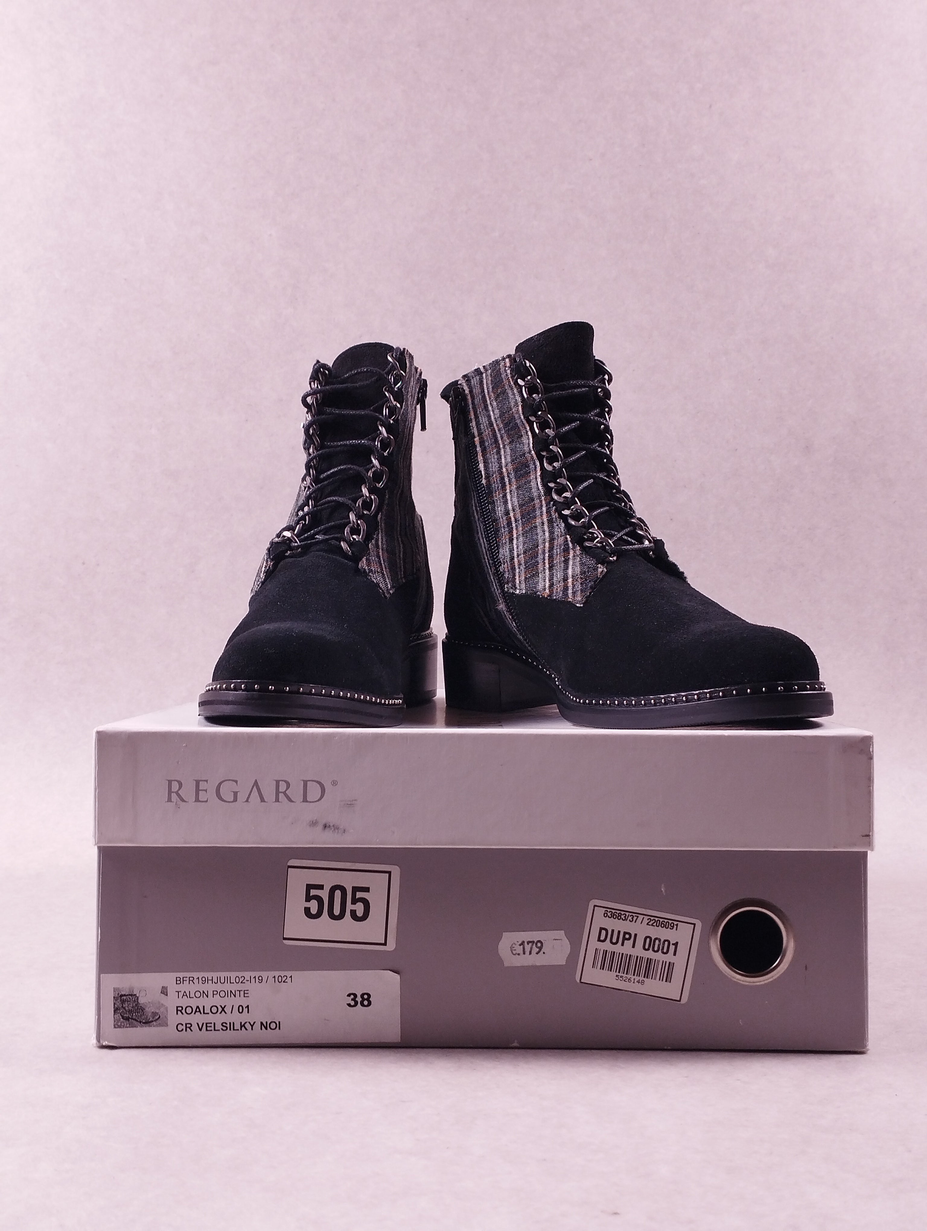 Boots femme Regard Roalox noir Pointure 38