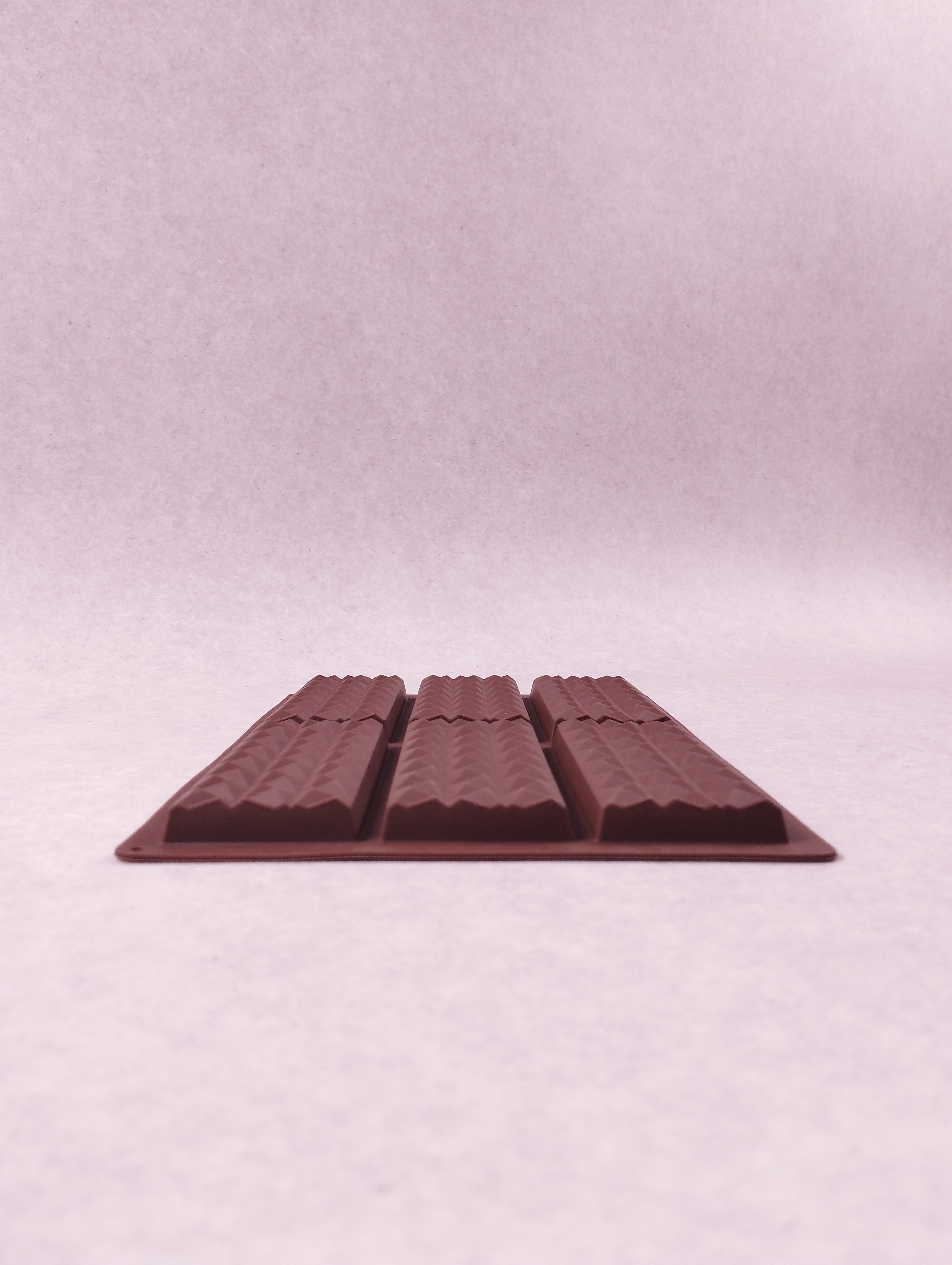 Lot de 2 moules en silicone Diamond marron 6 cavités 25,8 cm