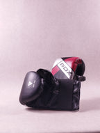 Gant de boxe RDX Inc noir rouge argent taille unique