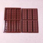 Kit moules chocolat silicone tablettes 12 cavités marron (V2)
