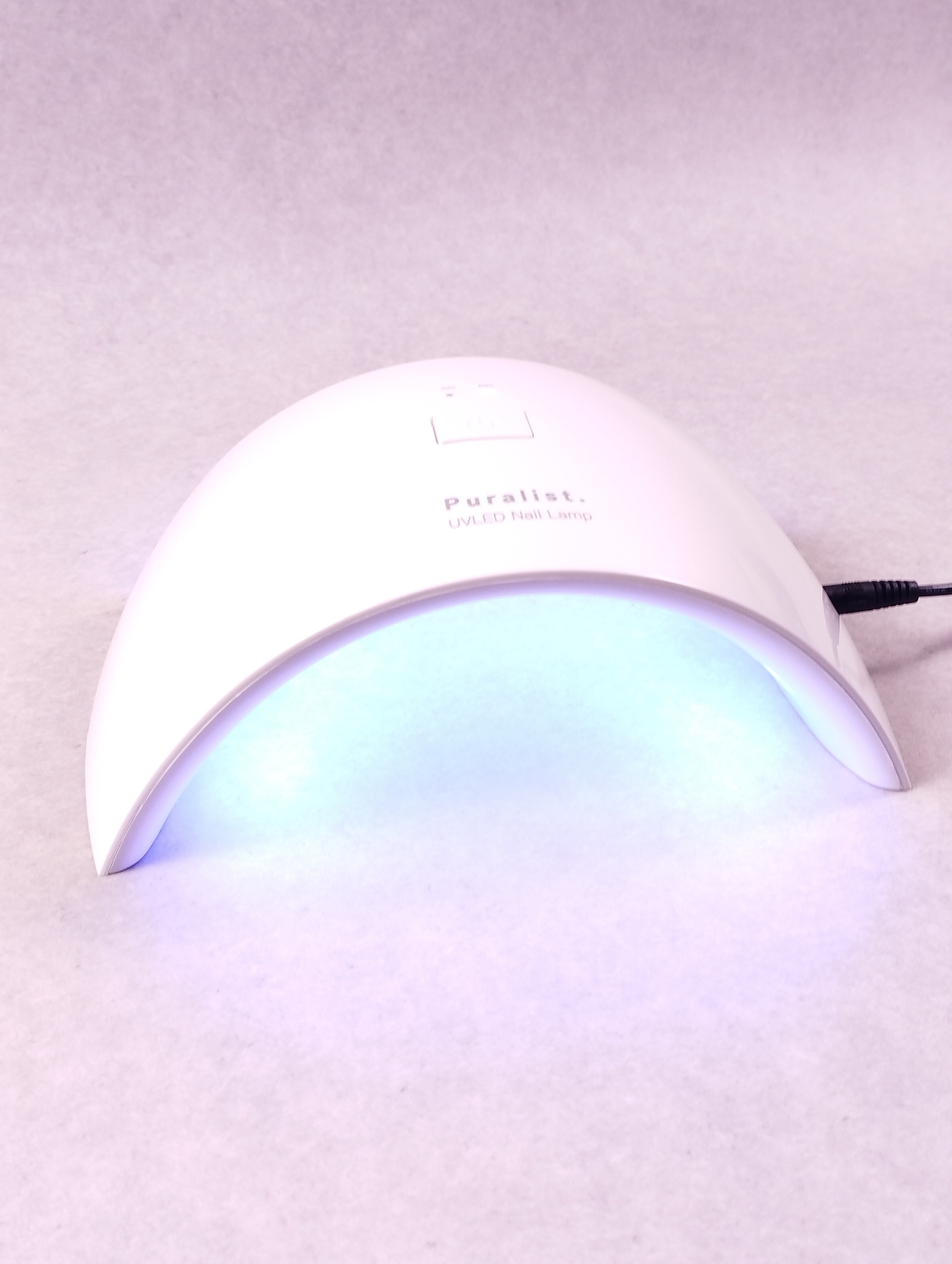 Lampe UV LED ongles Puralist blanc 24W demi lune