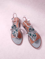 Sandales femme Emilie Karston SOHO aqua 40