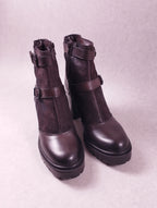 Boots femme Emanuele Crasto 55-006 marron foncé 41