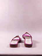 Mules femme Intemporelle by Francis Larre velours fuchsia Pointure 38