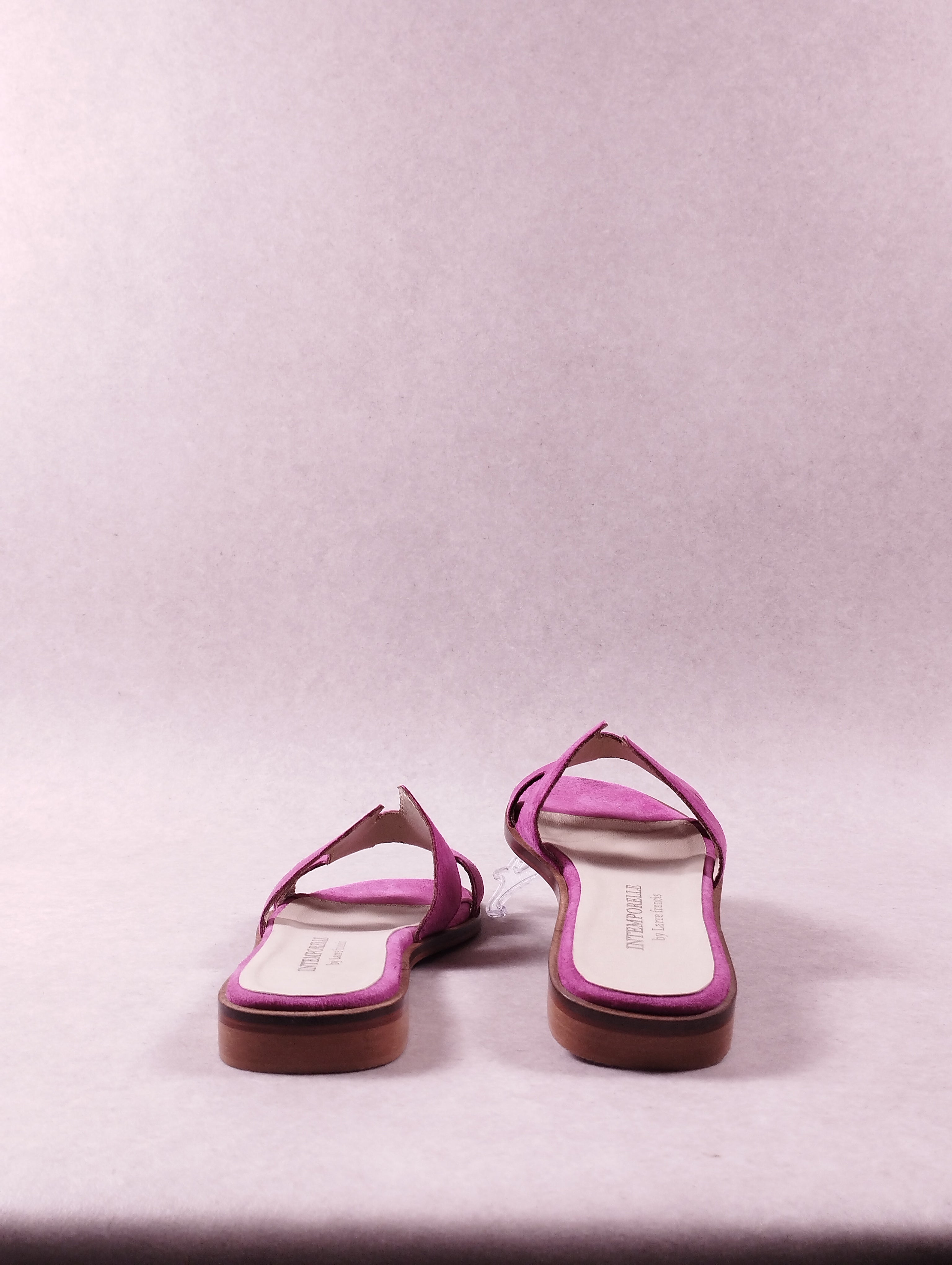 Mules femme Intemporelle by Francis Larre velours fuchsia Pointure 38