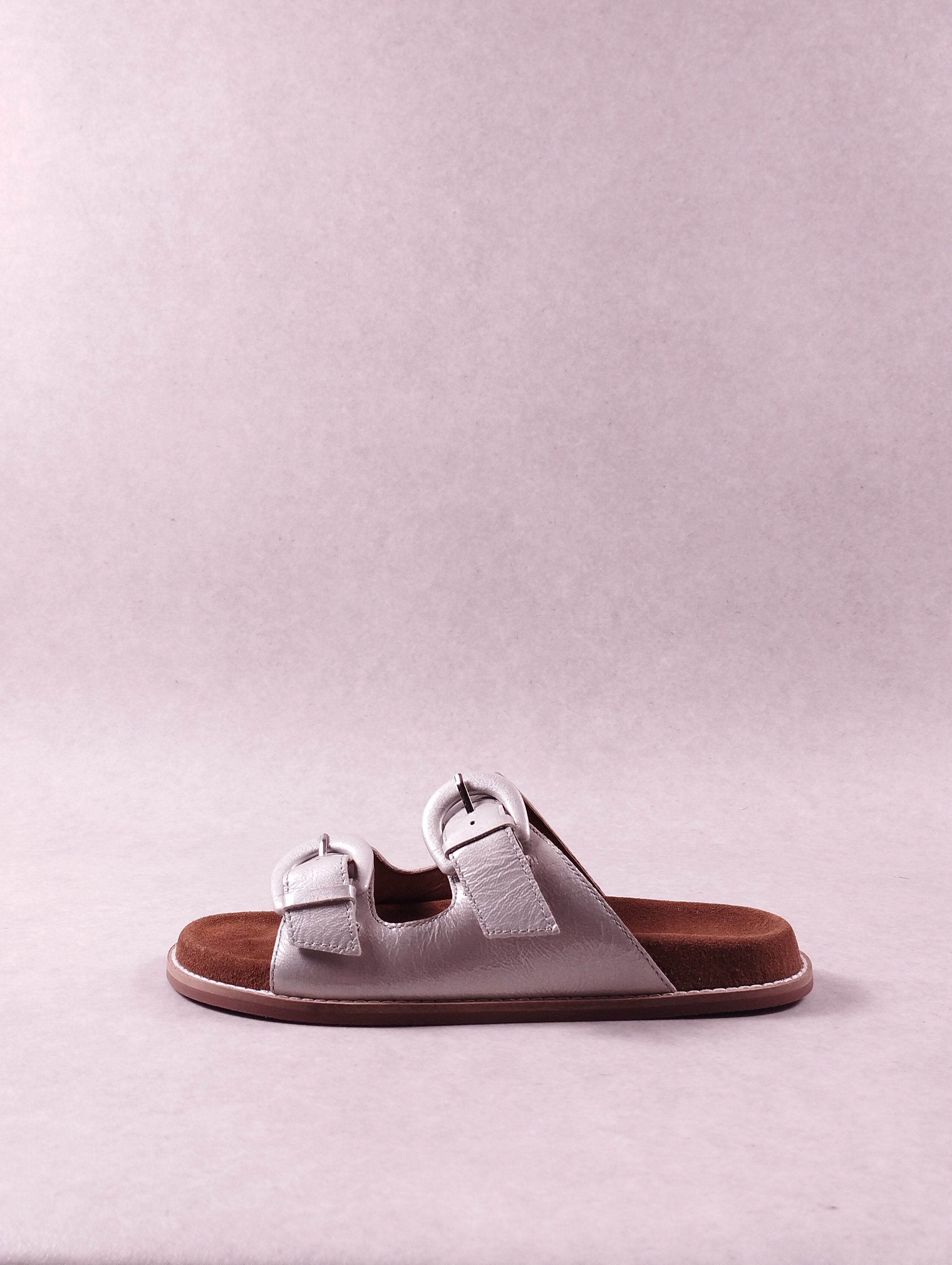 Sandales femme Emilie Karston Yako argent 36
