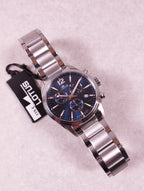 Montre homme Lotus 18690/2 chronograph cadran bleu bracelet acier